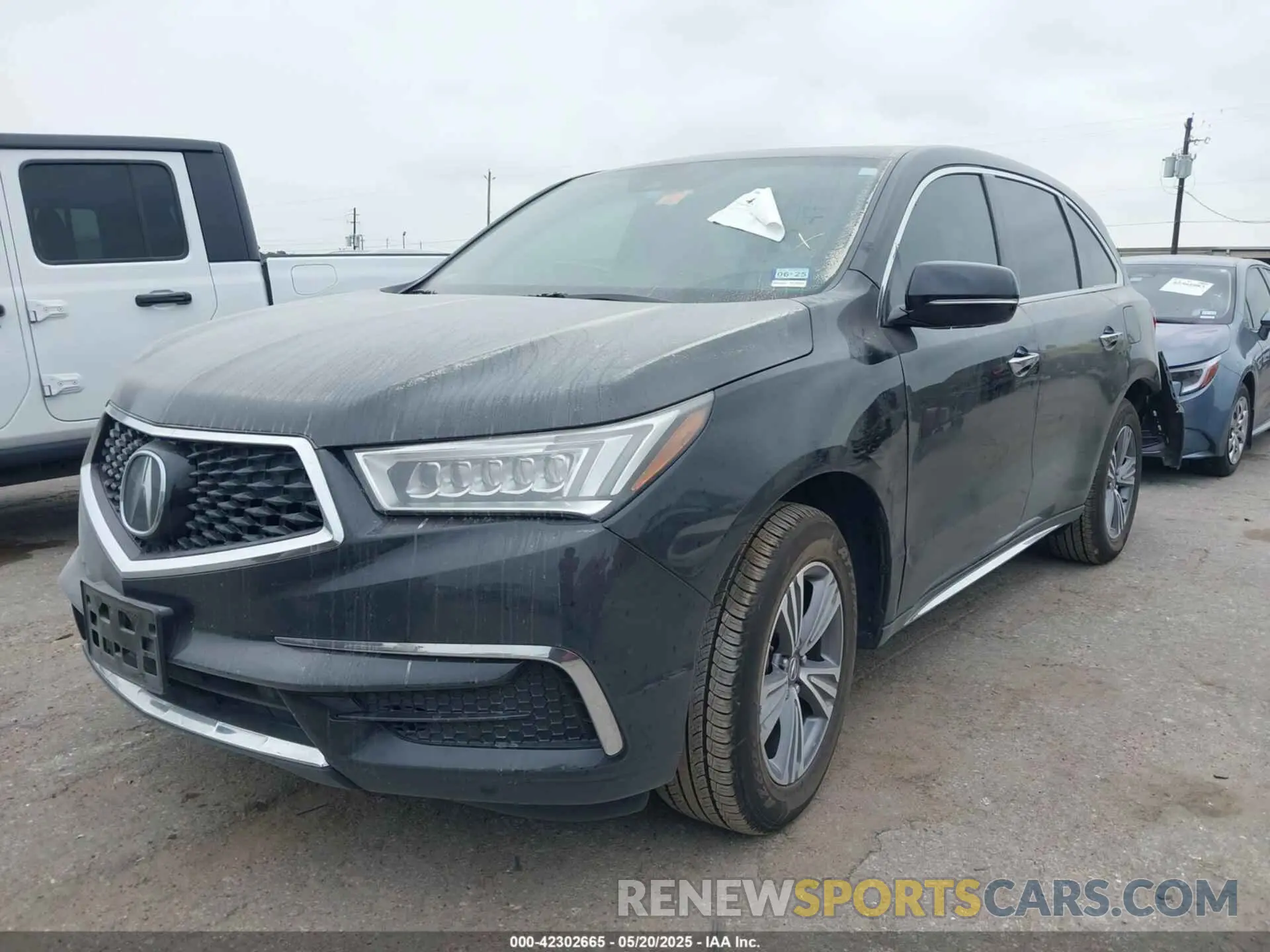 2 Photograph of a damaged car 5J8YD3H33LL007990 ACURA MDX 2020