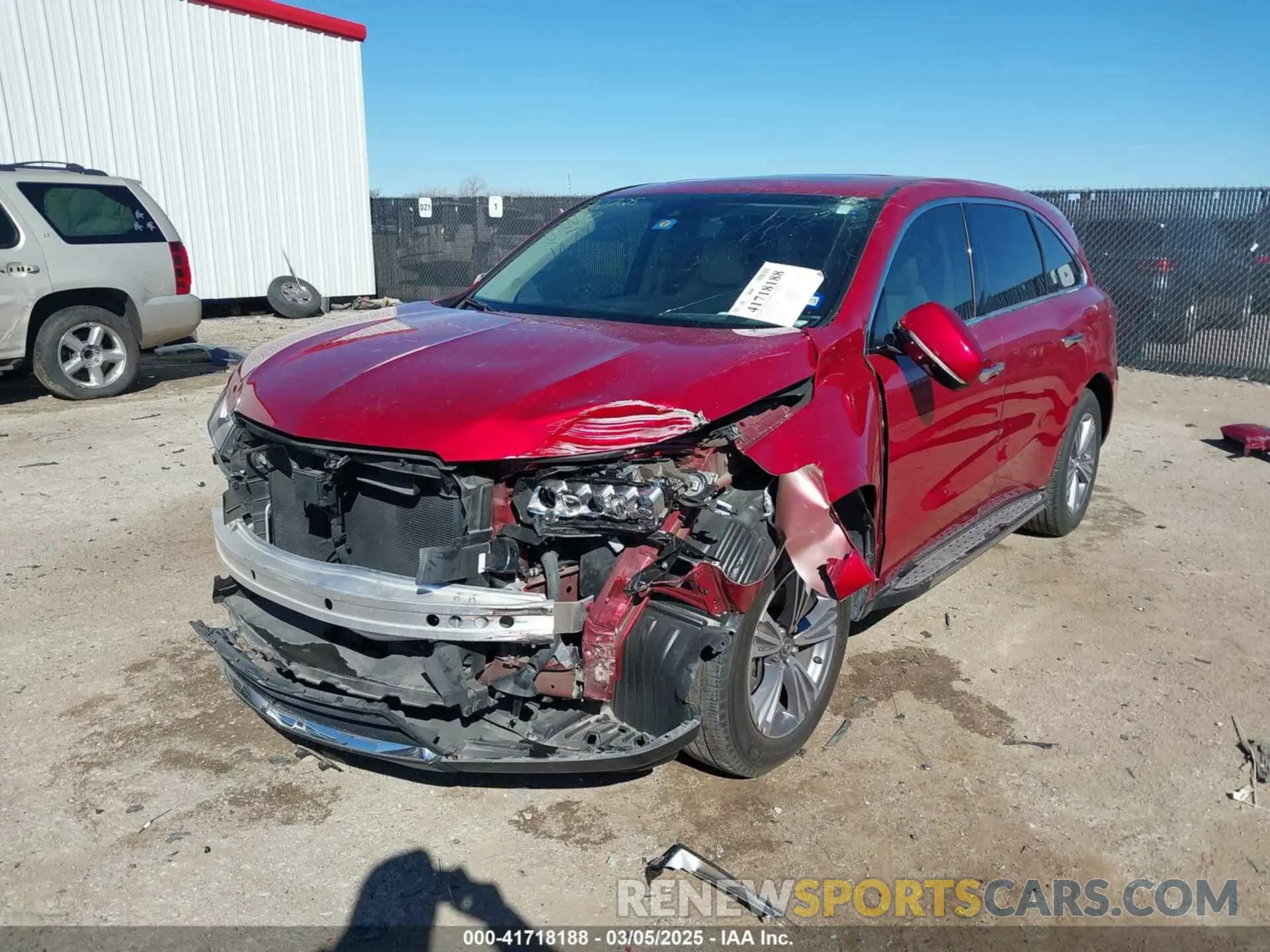 2 Photograph of a damaged car 5J8YD3H33LL013420 ACURA MDX 2020
