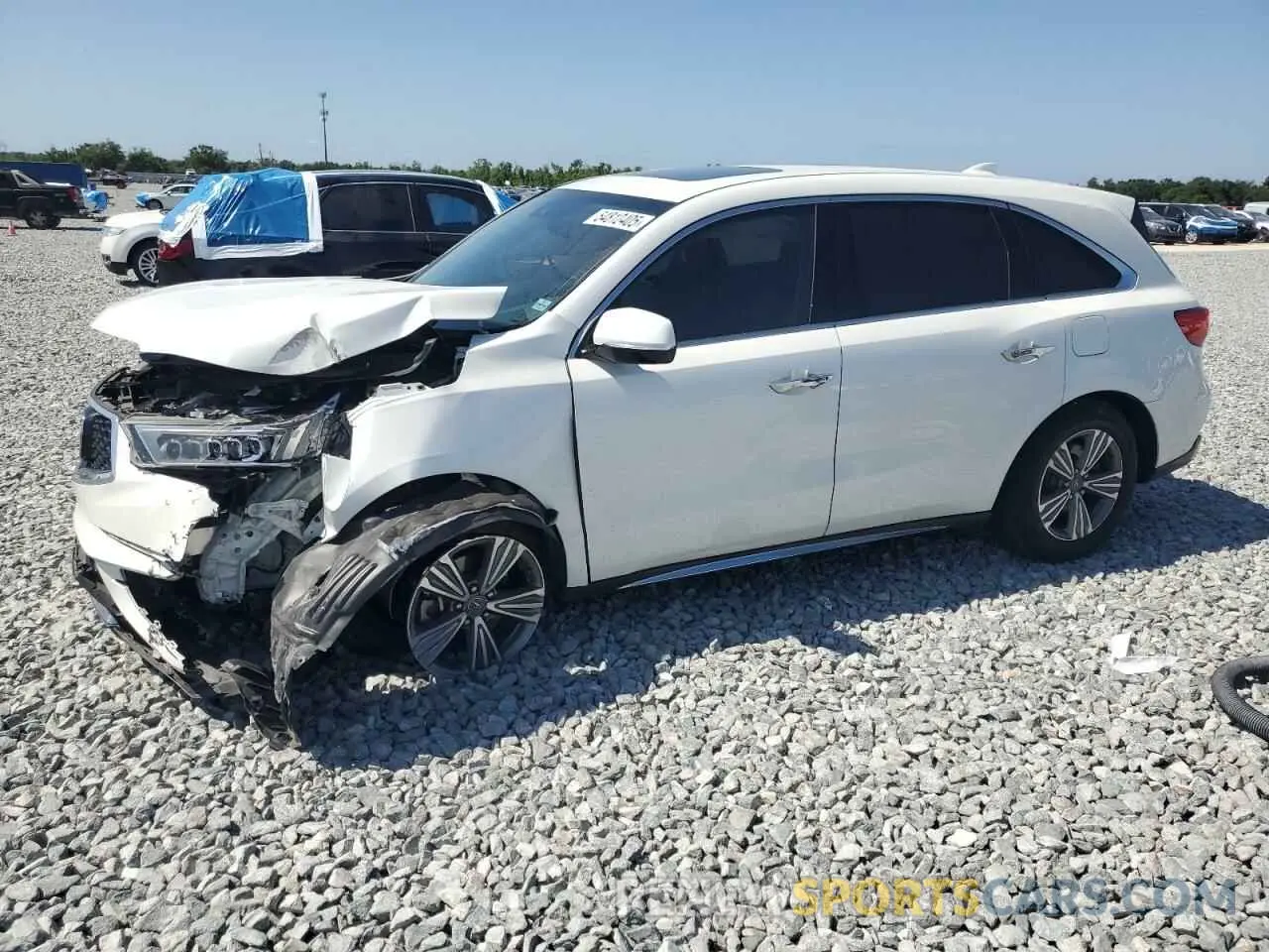 1 Photograph of a damaged car 5J8YD3H37LL001853 ACURA MDX 2020