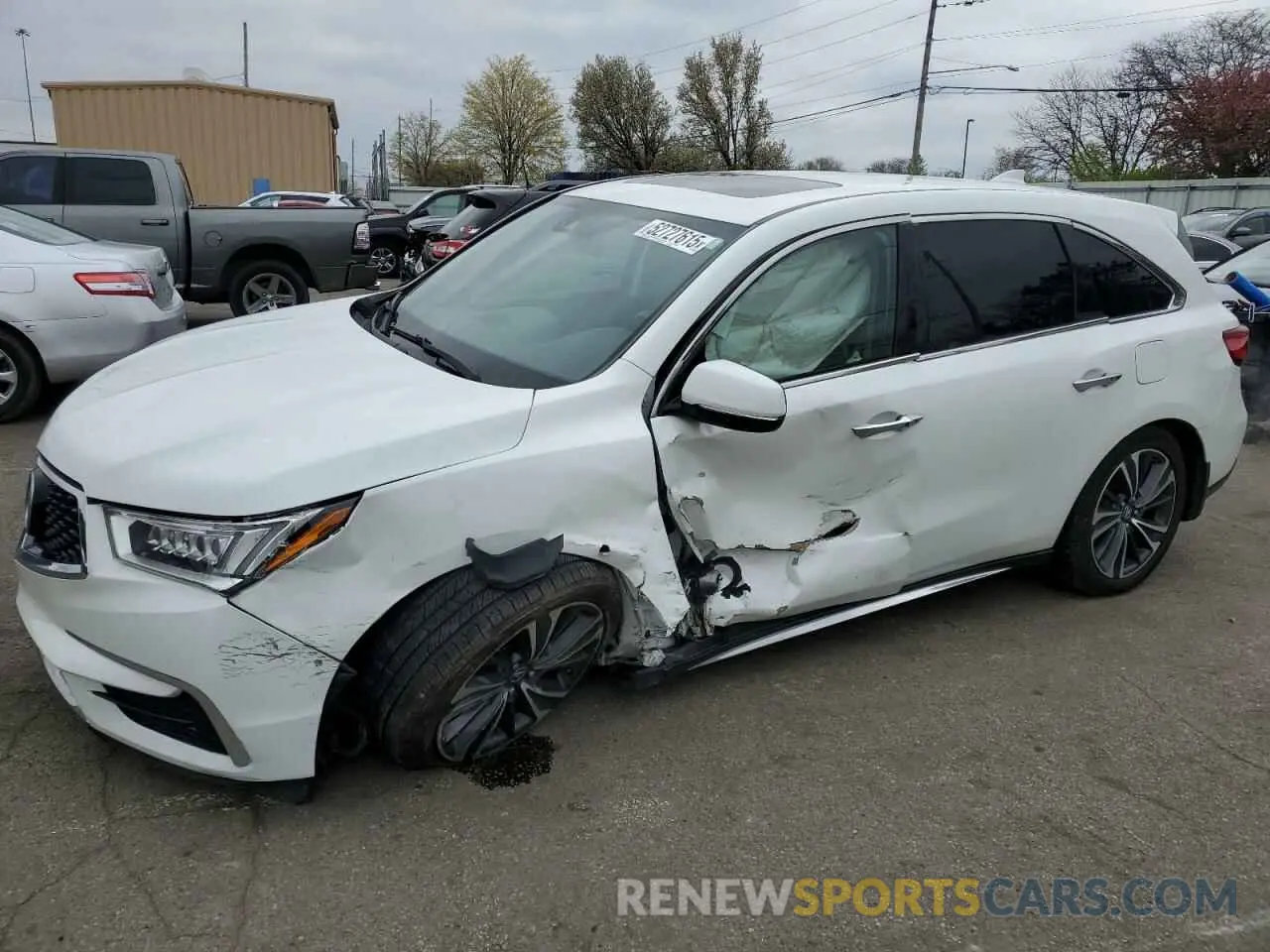 1 Photograph of a damaged car 5J8YD3H52LL009635 ACURA MDX 2020