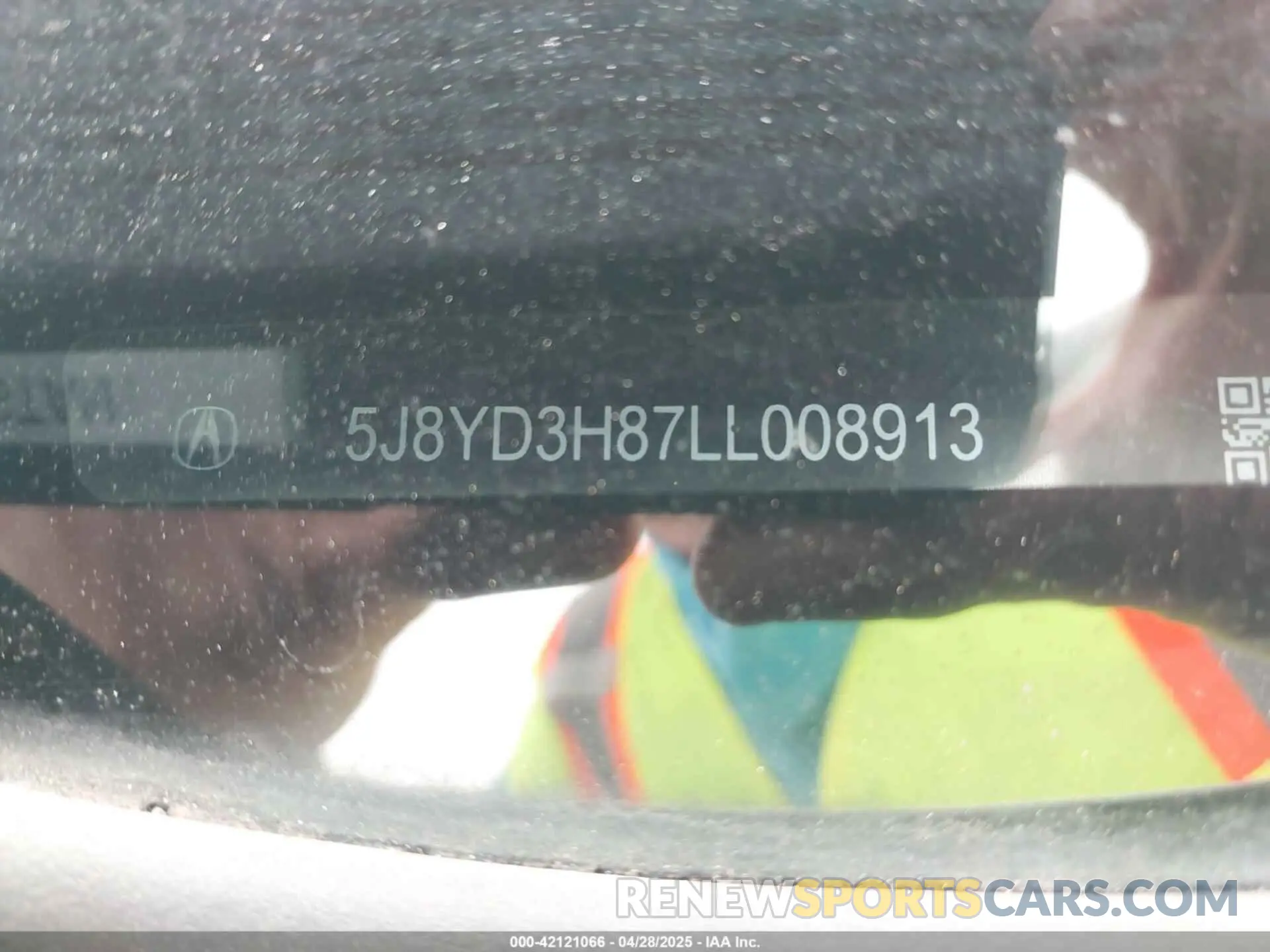 9 Фотография поврежденного автомобиля 5J8YD3H87LL008913 ACURA MDX 2020