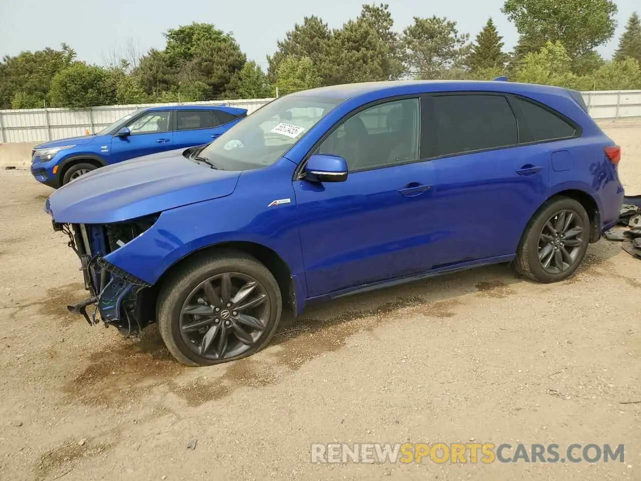 1 Photograph of a damaged car 5J8YD4H04LL027550 ACURA MDX 2020