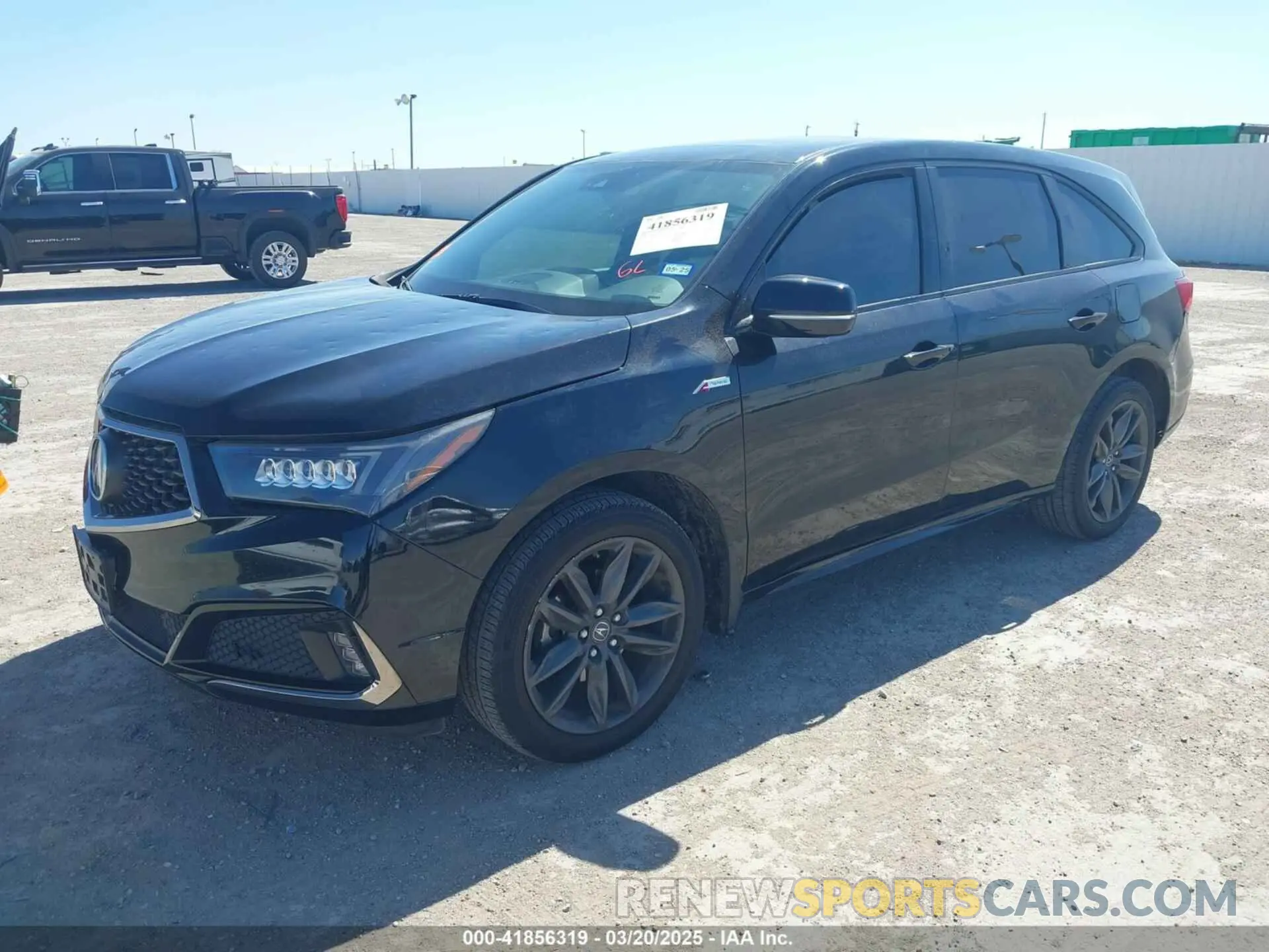 2 Photograph of a damaged car 5J8YD4H09LL017662 ACURA MDX 2020
