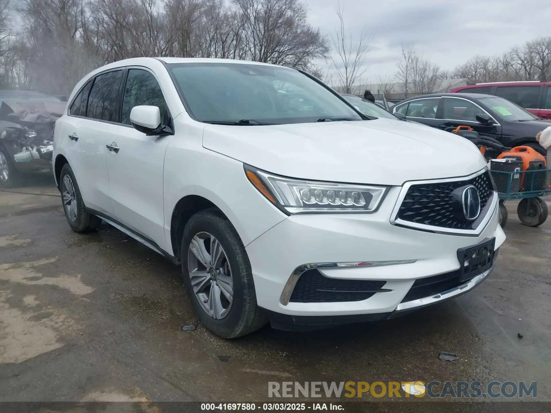 1 Photograph of a damaged car 5J8YD4H30LL045764 ACURA MDX 2020