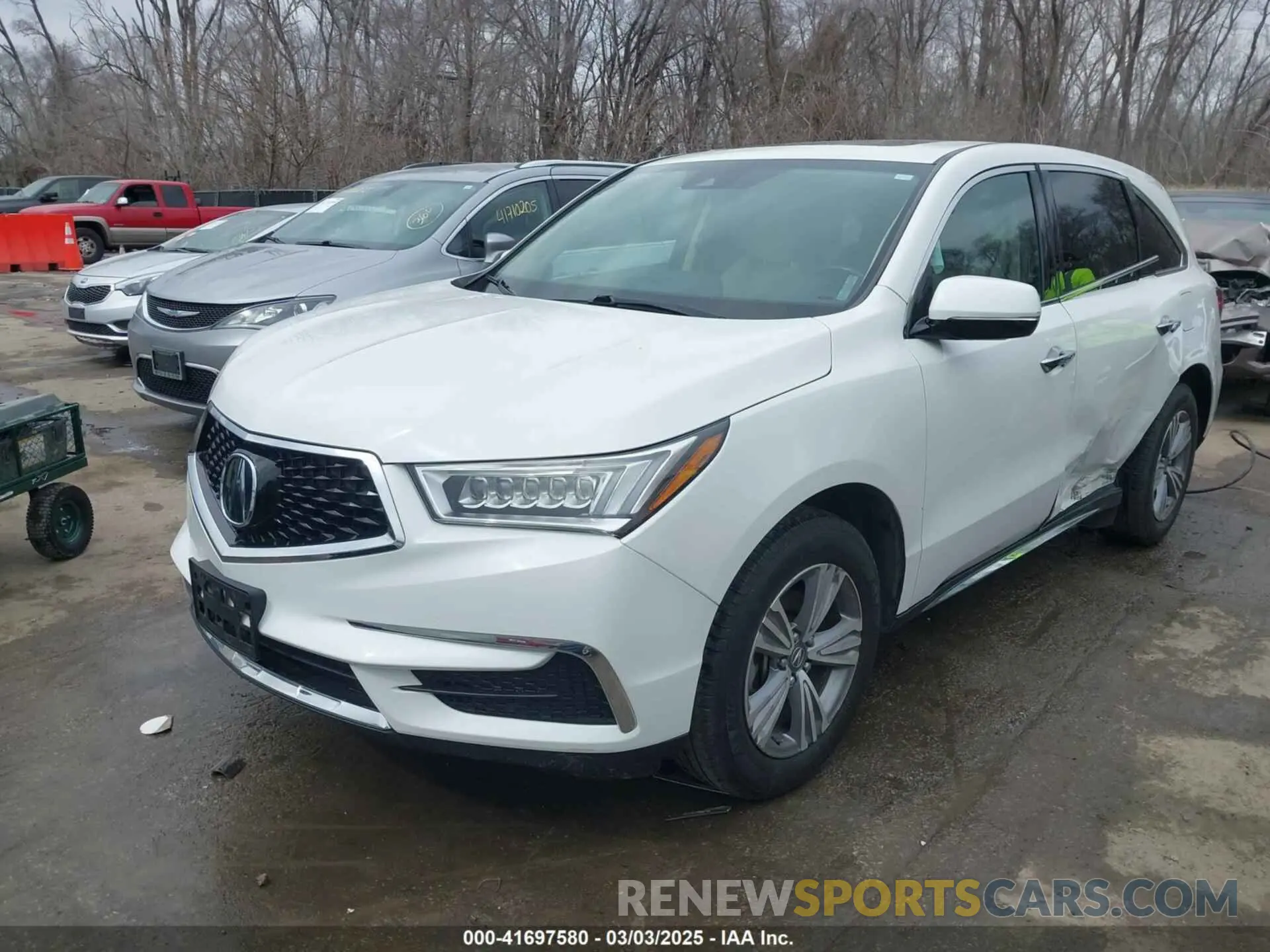 2 Photograph of a damaged car 5J8YD4H30LL045764 ACURA MDX 2020