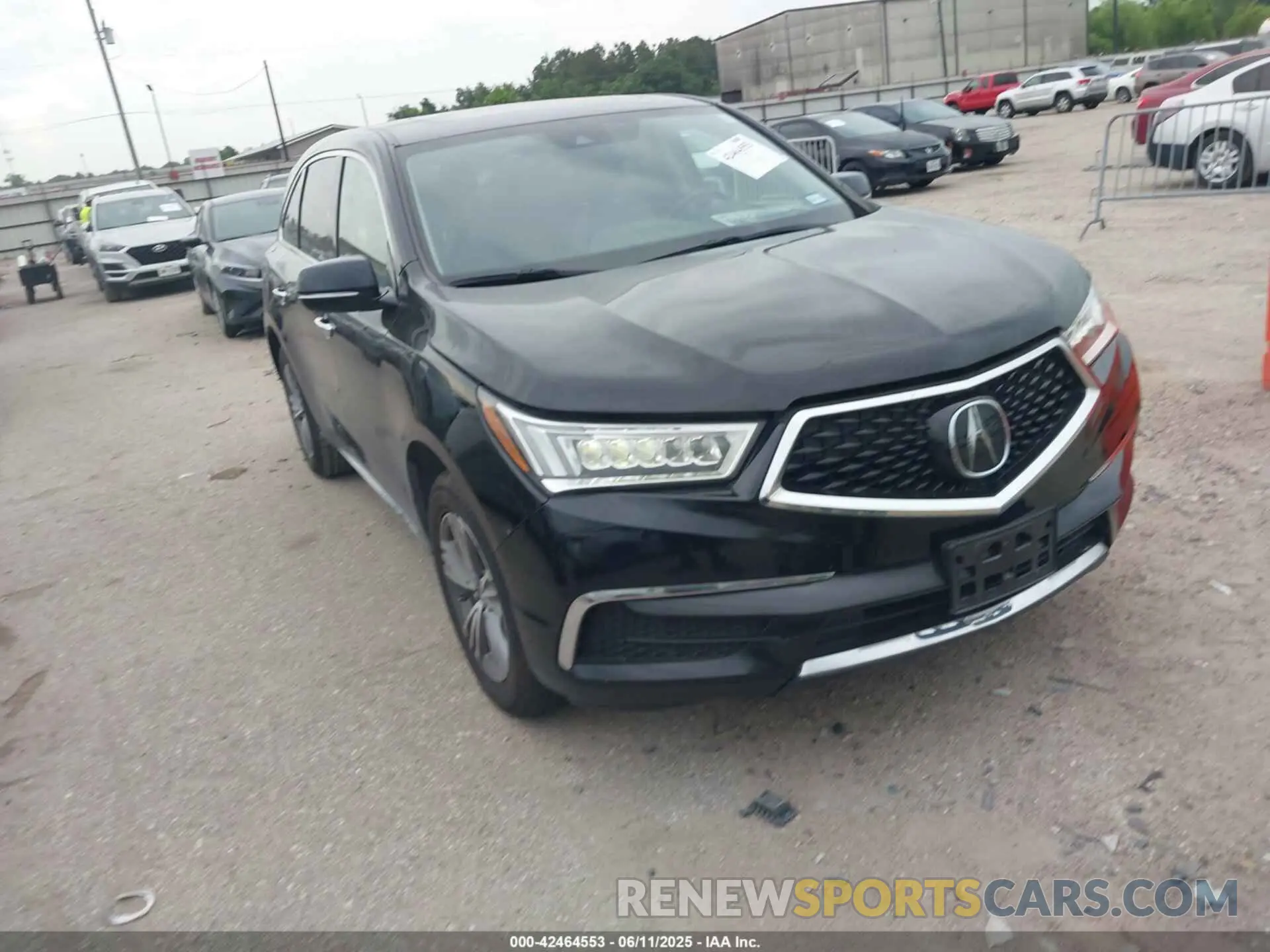1 Photograph of a damaged car 5J8YD4H30LL050236 ACURA MDX 2020