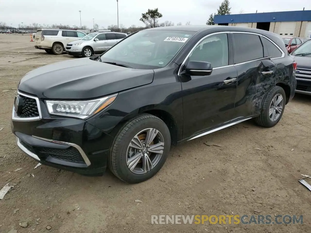 1 Photograph of a damaged car 5J8YD4H31LL002907 ACURA MDX 2020