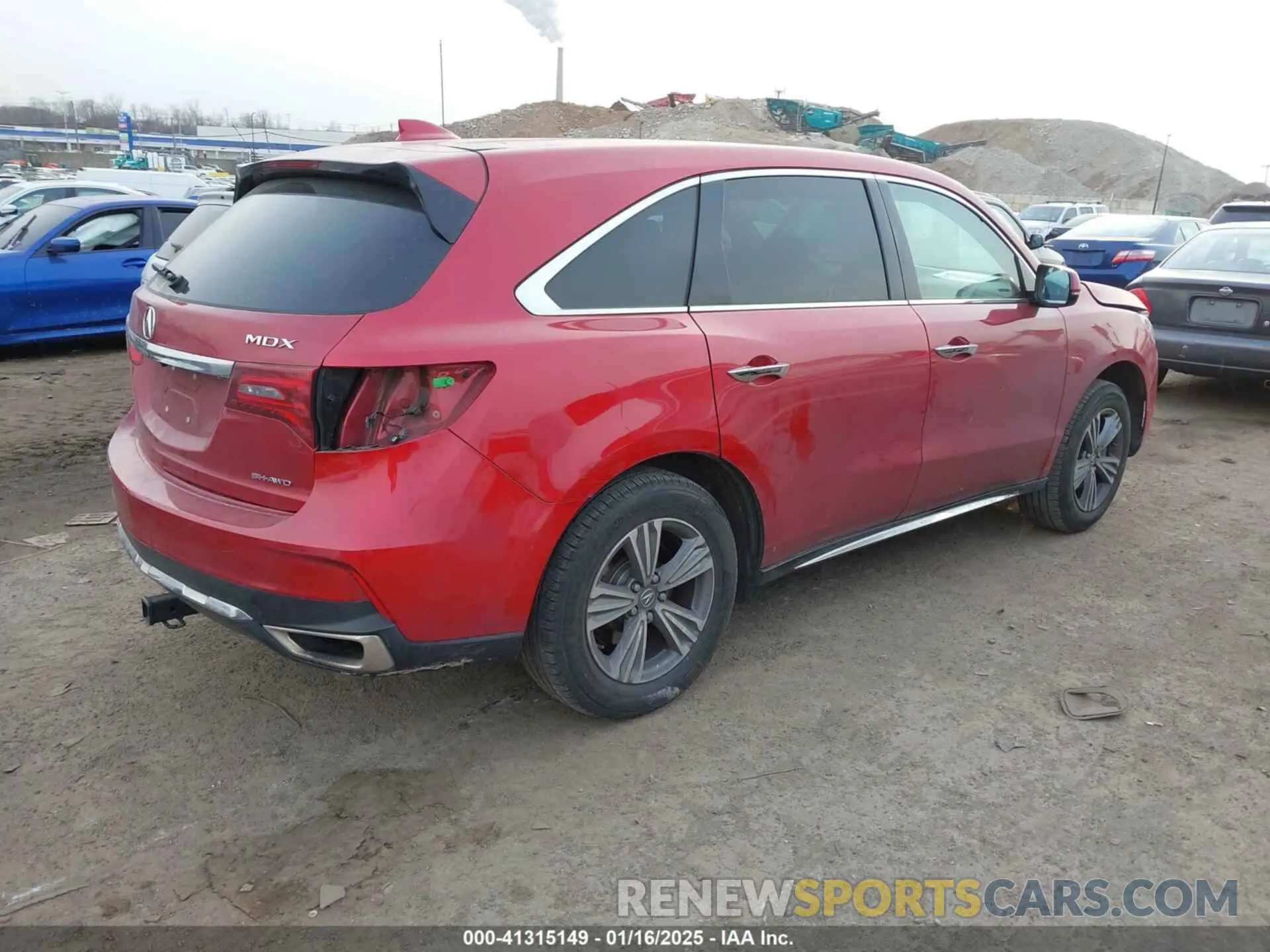 4 Photograph of a damaged car 5J8YD4H31LL049113 ACURA MDX 2020