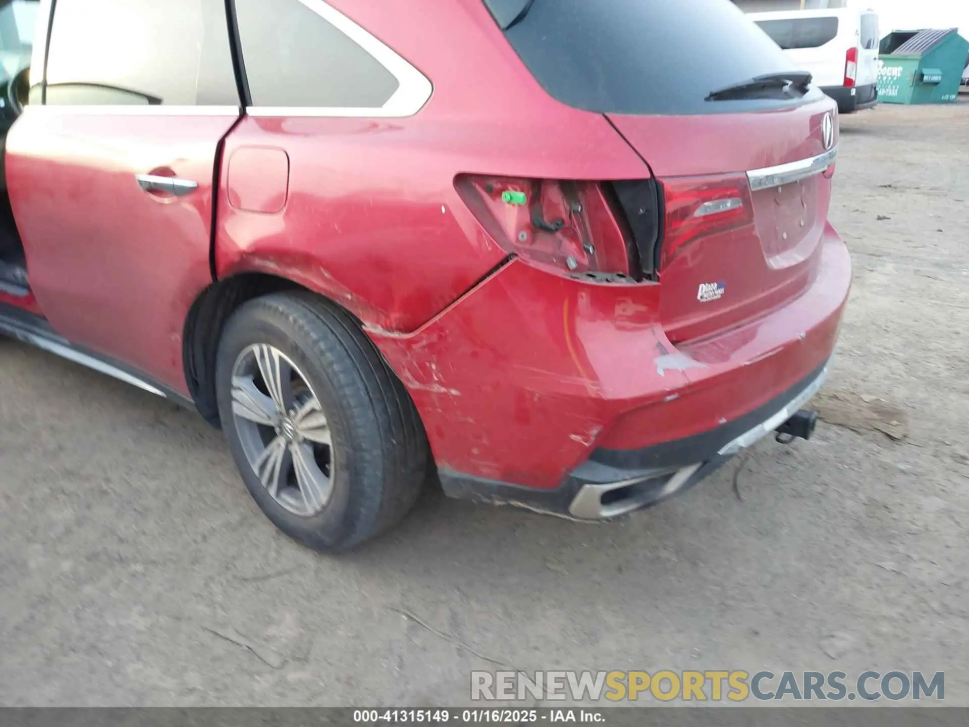 6 Photograph of a damaged car 5J8YD4H31LL049113 ACURA MDX 2020