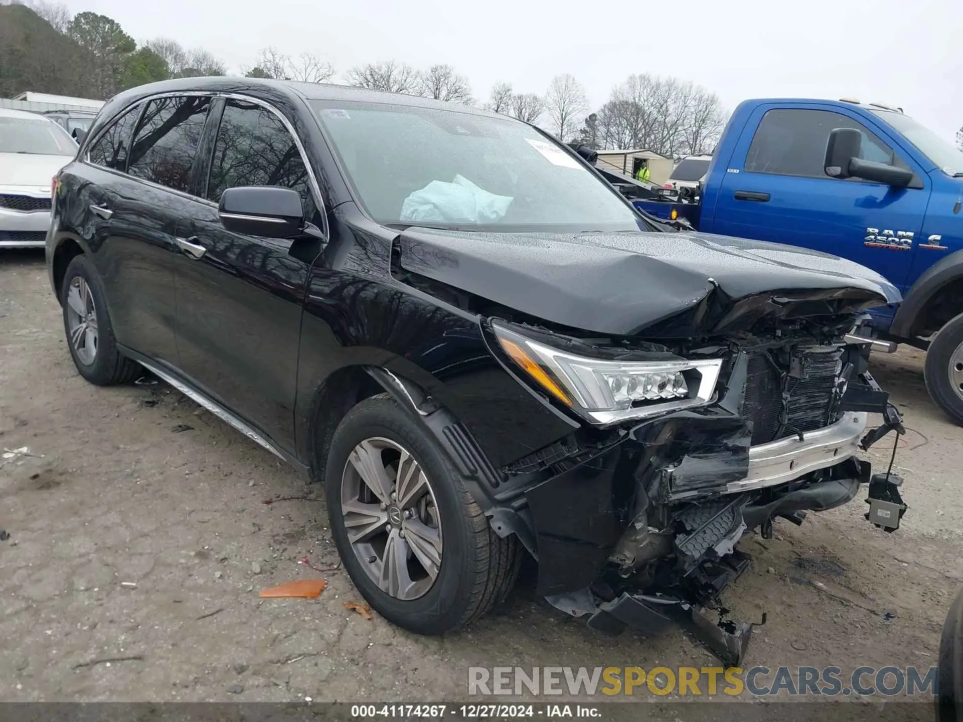 1 Photograph of a damaged car 5J8YD4H32LL045507 ACURA MDX 2020