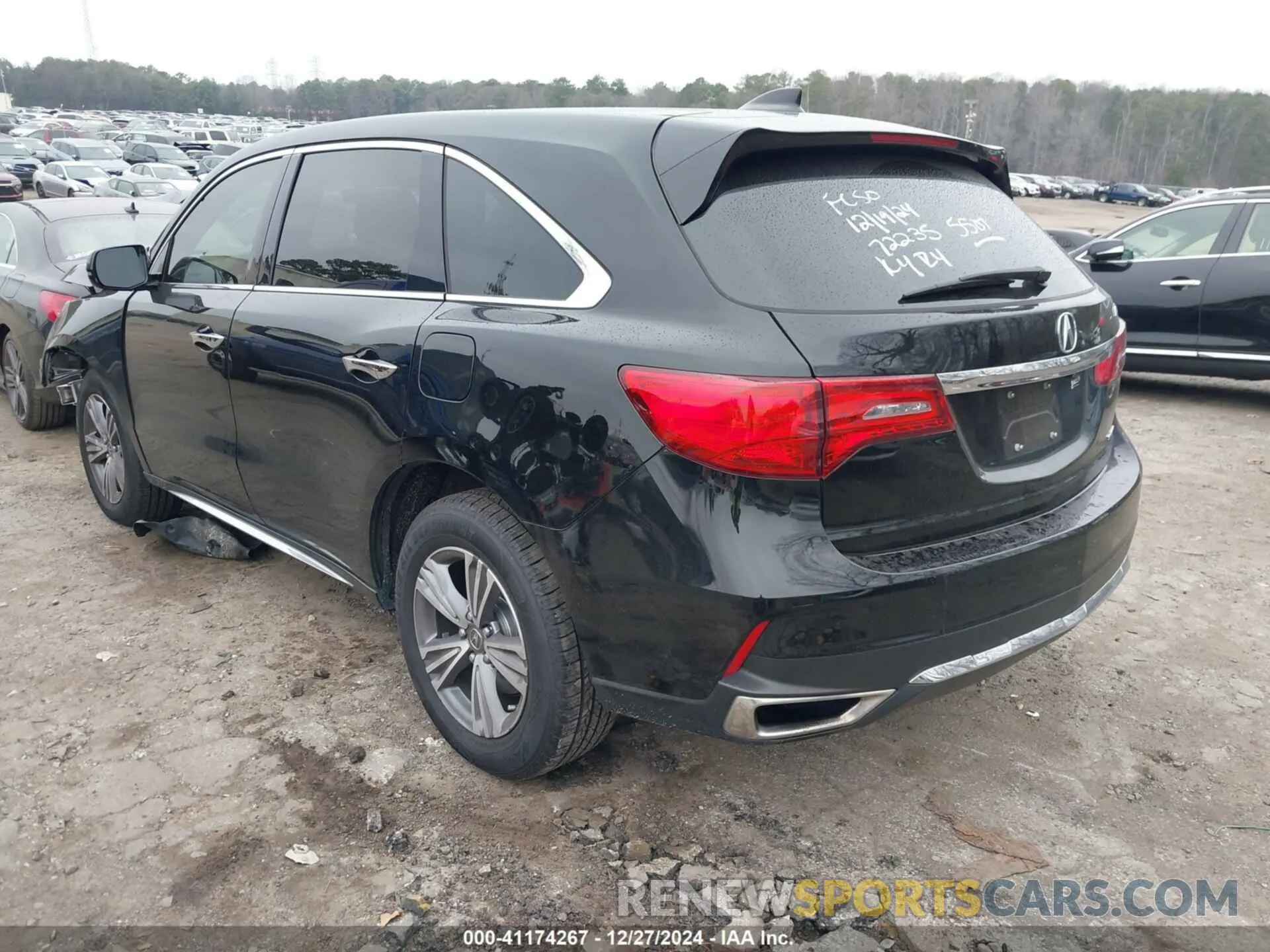 3 Photograph of a damaged car 5J8YD4H32LL045507 ACURA MDX 2020