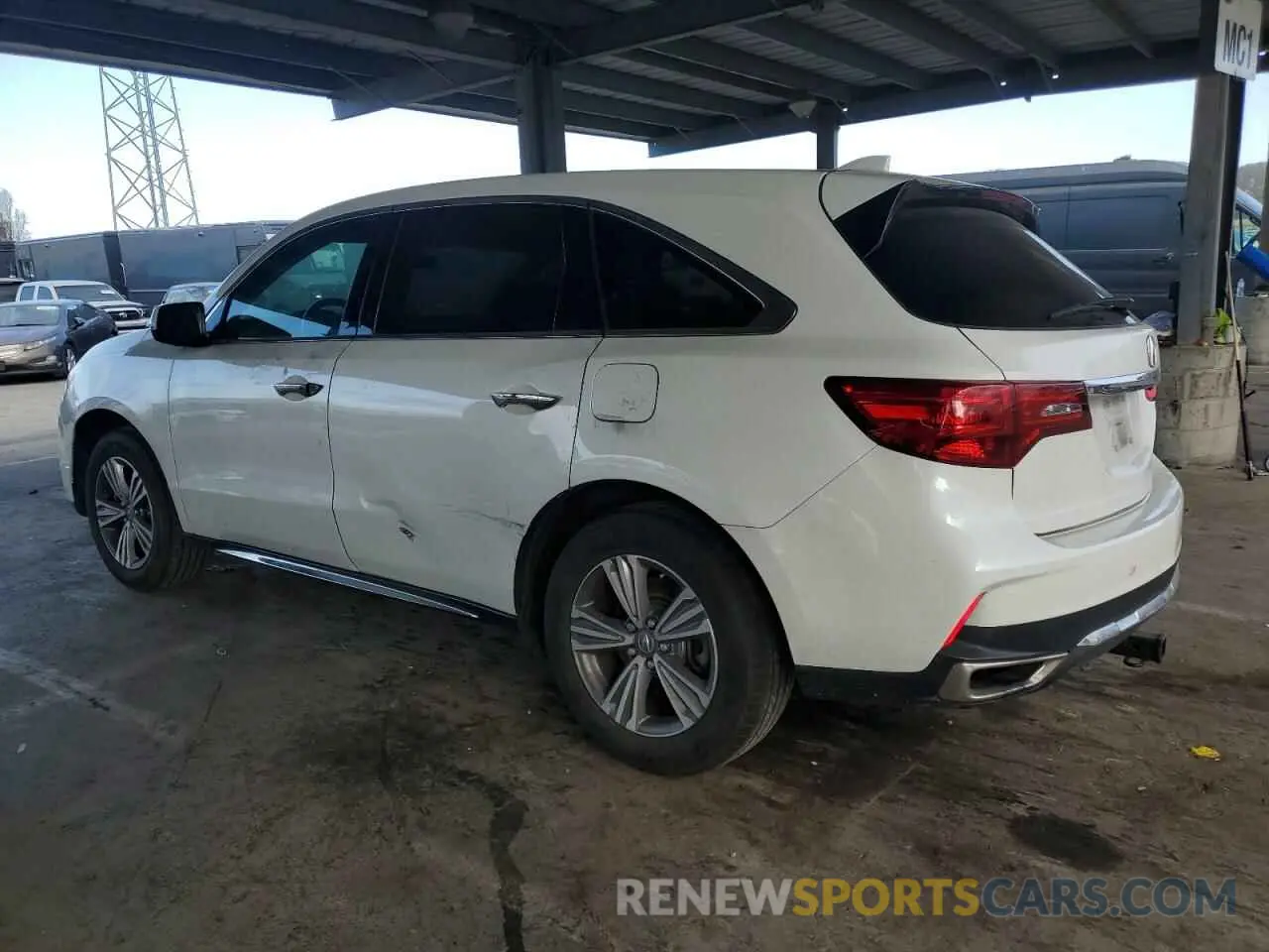 2 Photograph of a damaged car 5J8YD4H33LL034029 ACURA MDX 2020