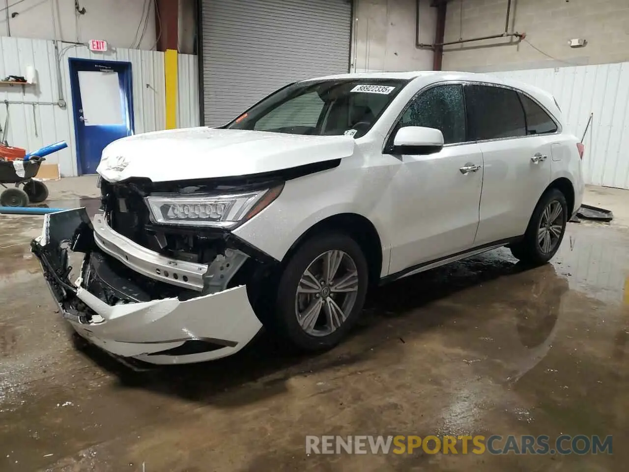 1 Photograph of a damaged car 5J8YD4H34LL033598 ACURA MDX 2020