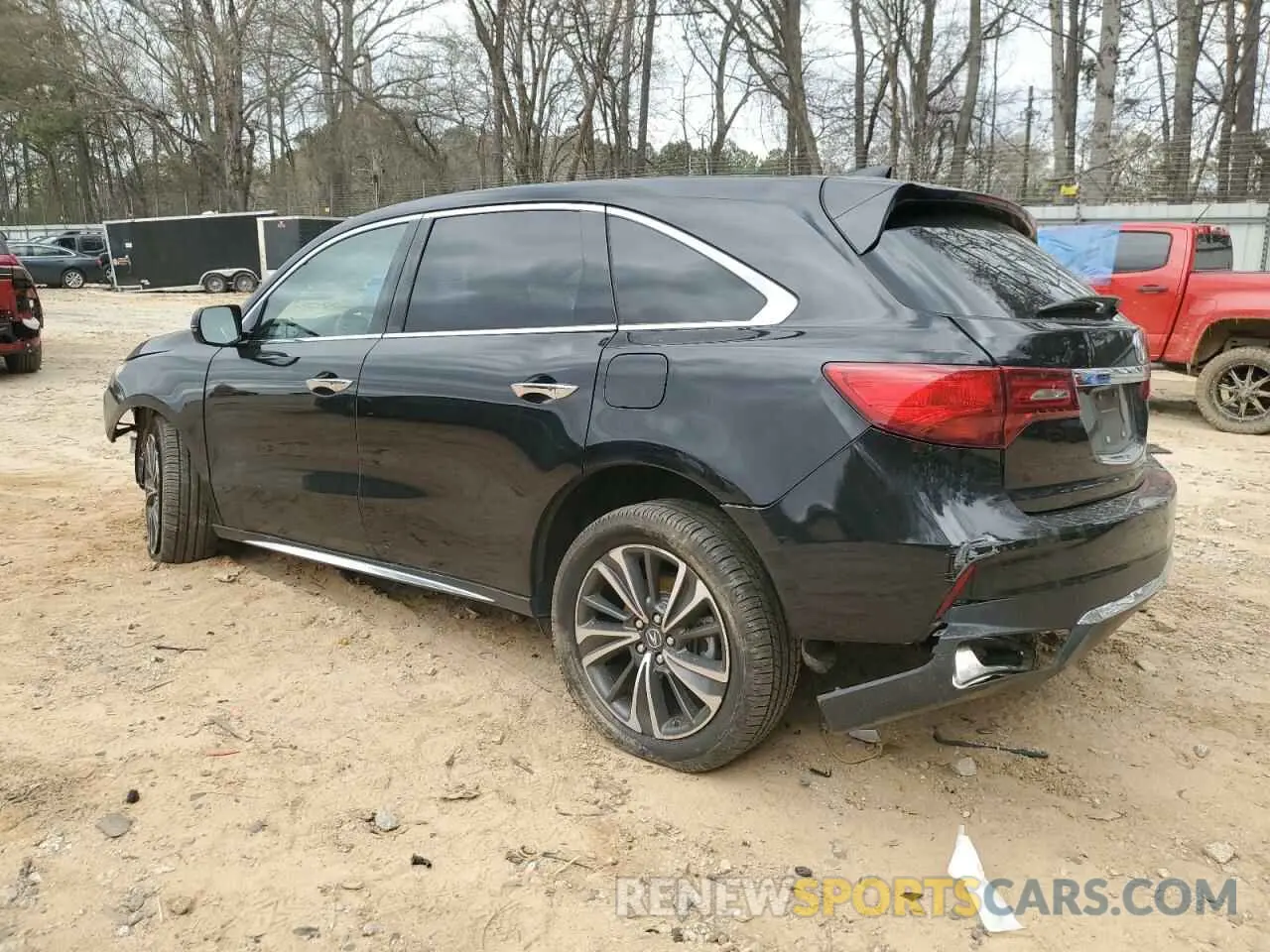 2 Photograph of a damaged car 5J8YD4H54LL037846 ACURA MDX 2020