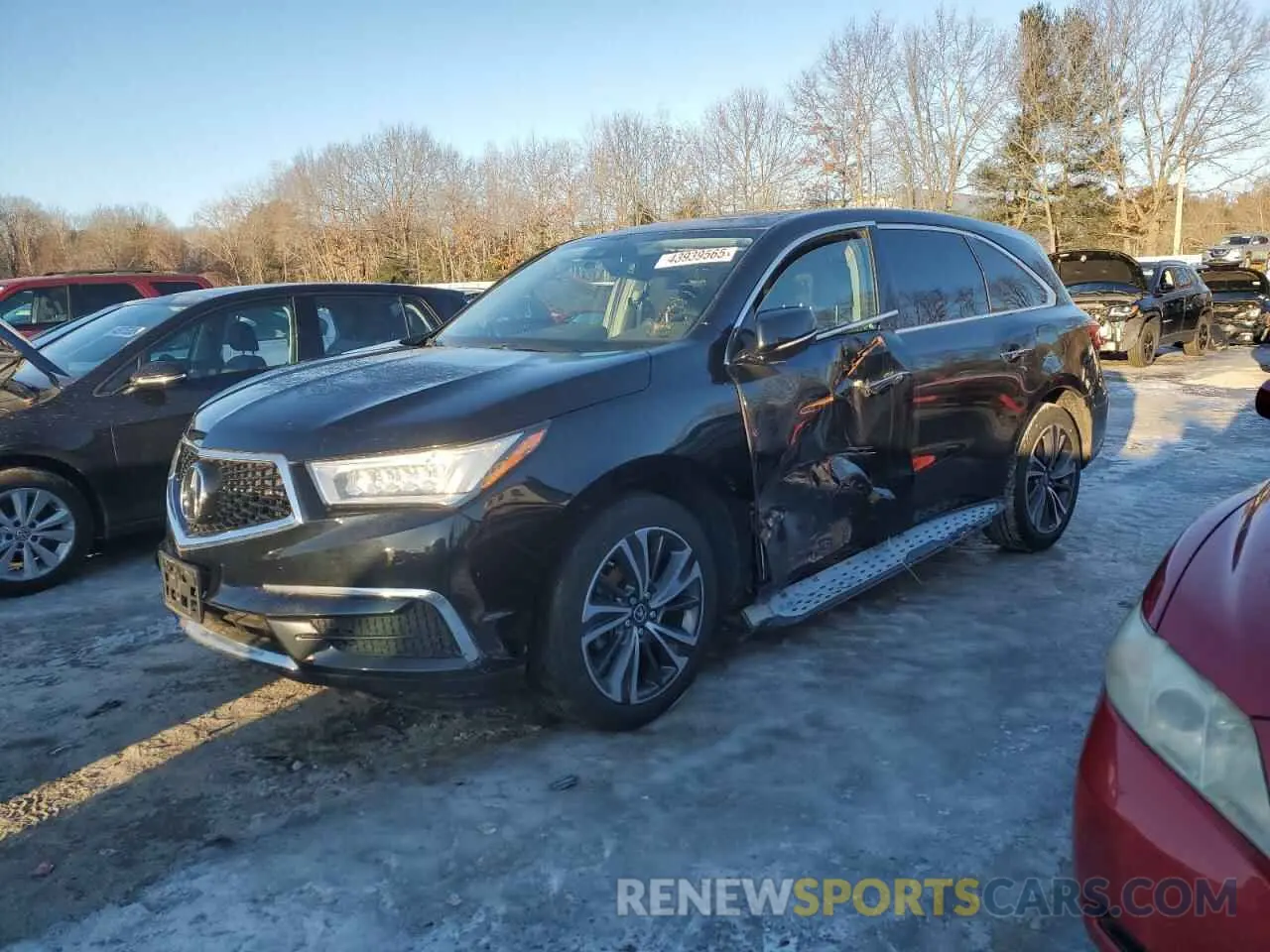 1 Photograph of a damaged car 5J8YD4H58LL019236 ACURA MDX 2020