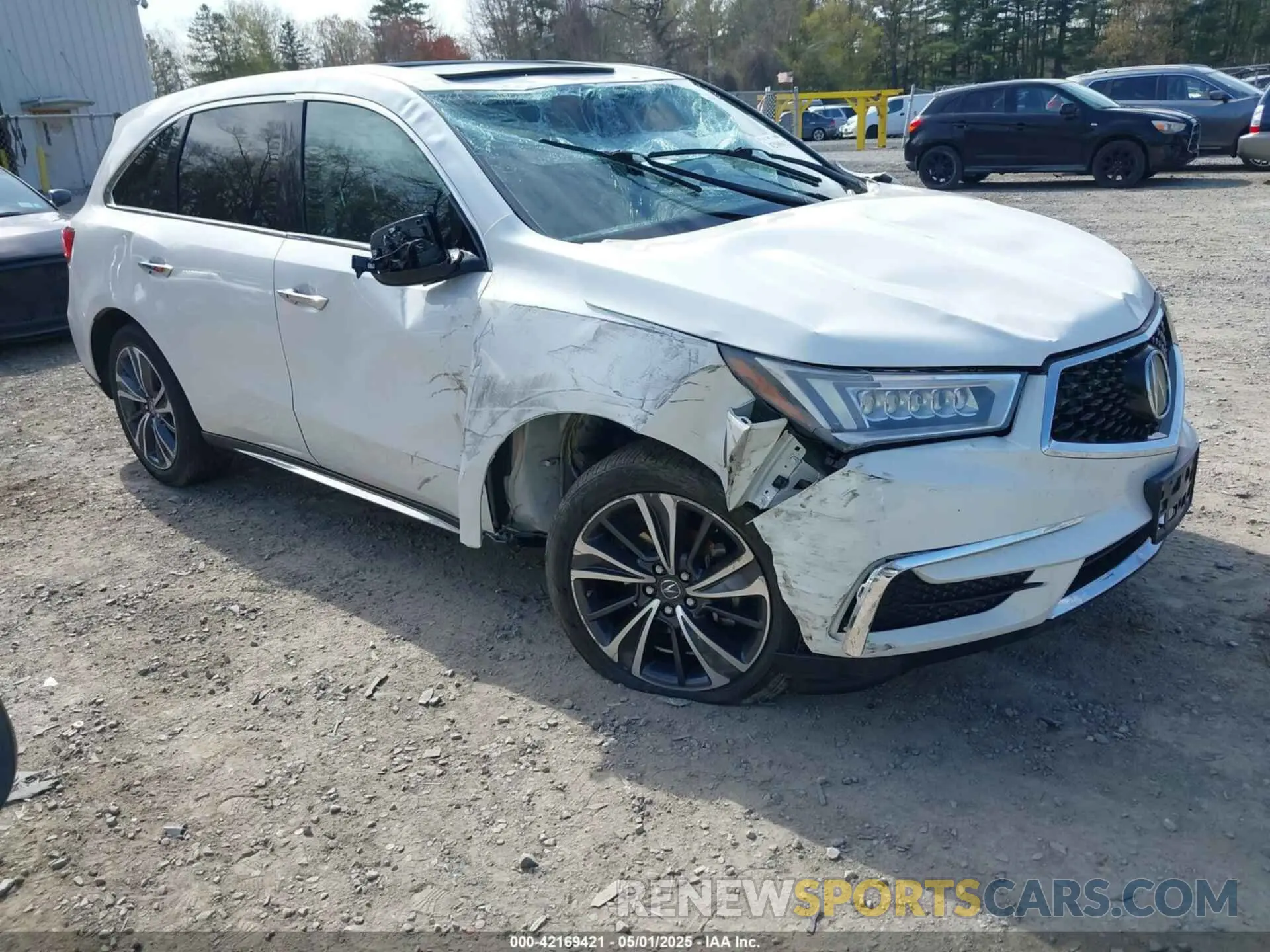 1 Photograph of a damaged car 5J8YD4H59LL002350 ACURA MDX 2020