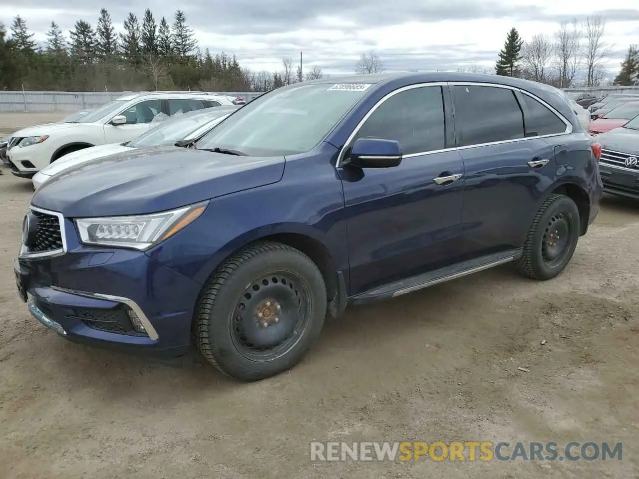 1 Photograph of a damaged car 5J8YD4H68LL800475 ACURA MDX 2020
