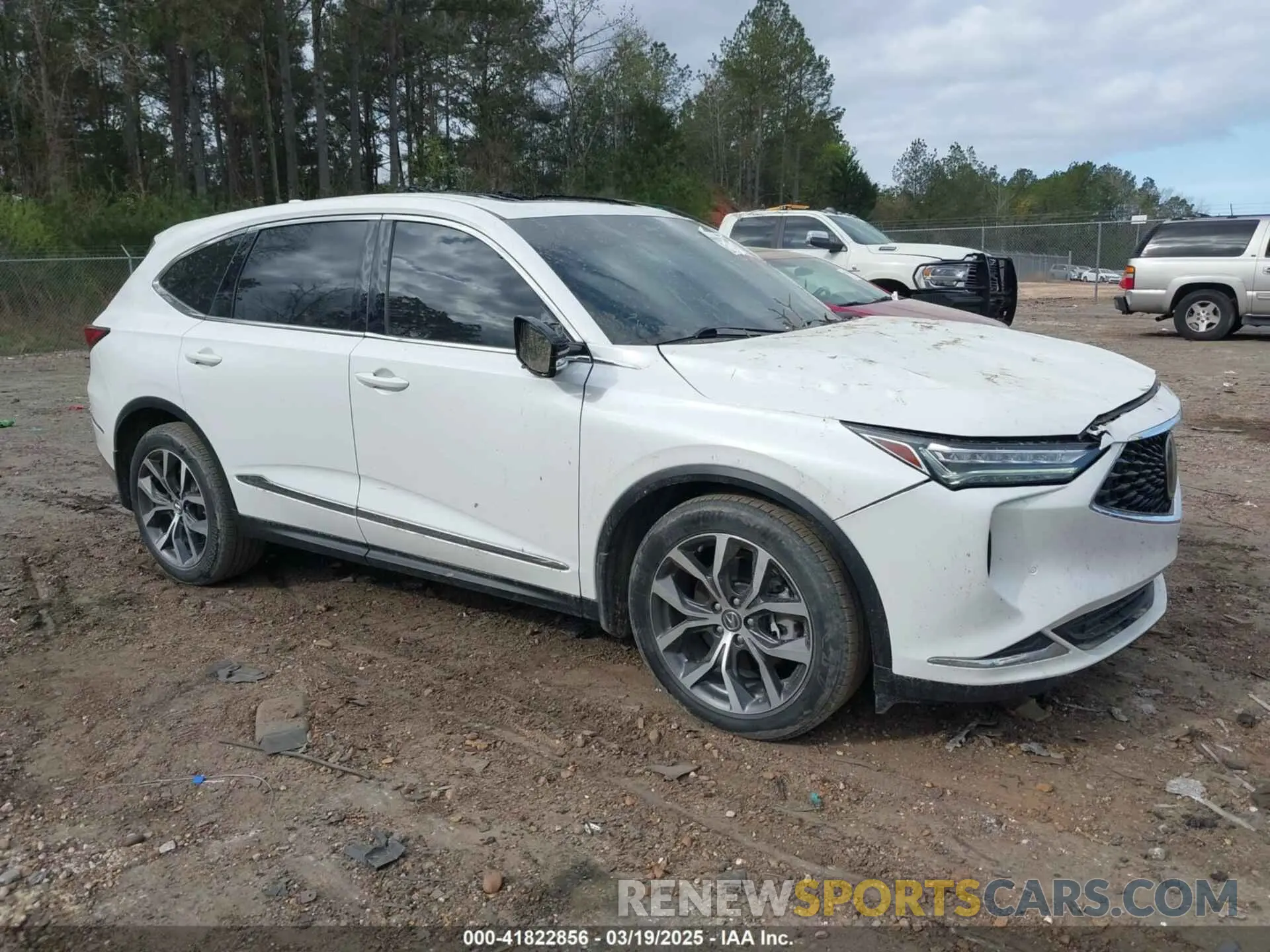 1 Photograph of a damaged car 5J8YD9H41NL012345 ACURA MDX 2022