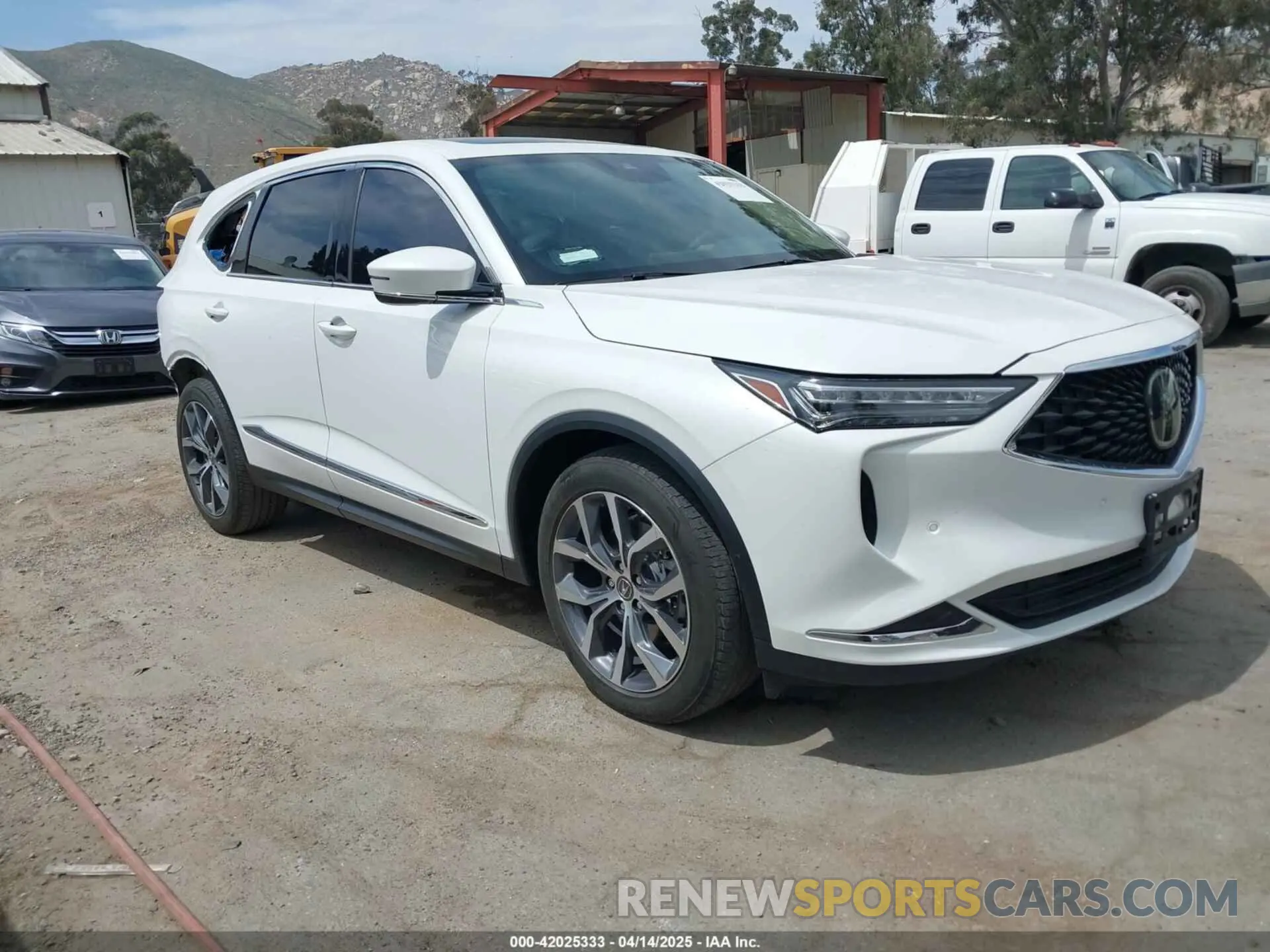 1 Photograph of a damaged car 5J8YD9H48NL009409 ACURA MDX 2022