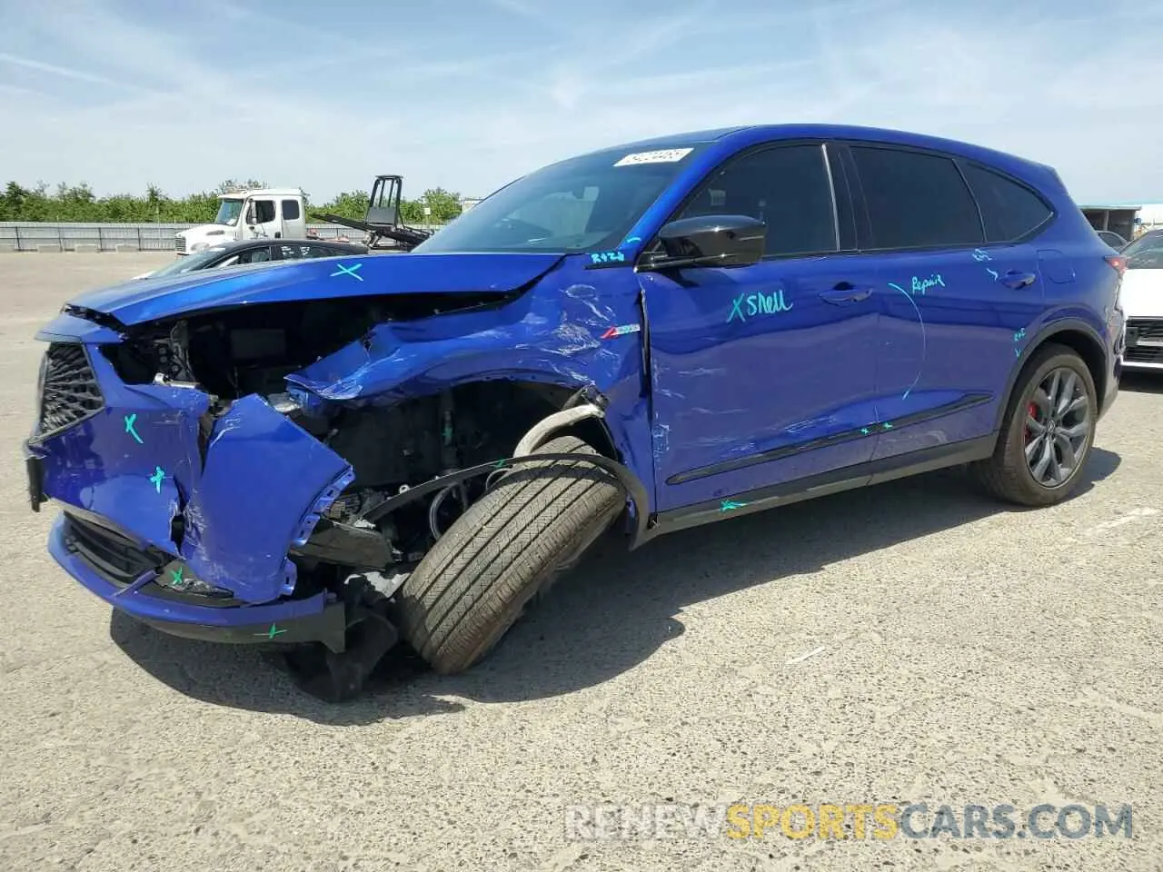 1 Фотография поврежденного автомобиля 5J8YE1H02NL041977 ACURA MDX 2022