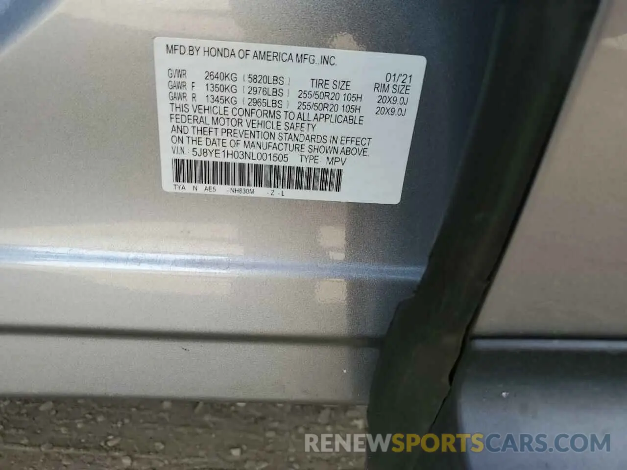 13 Фотография поврежденного автомобиля 5J8YE1H03NL001505 ACURA MDX 2022