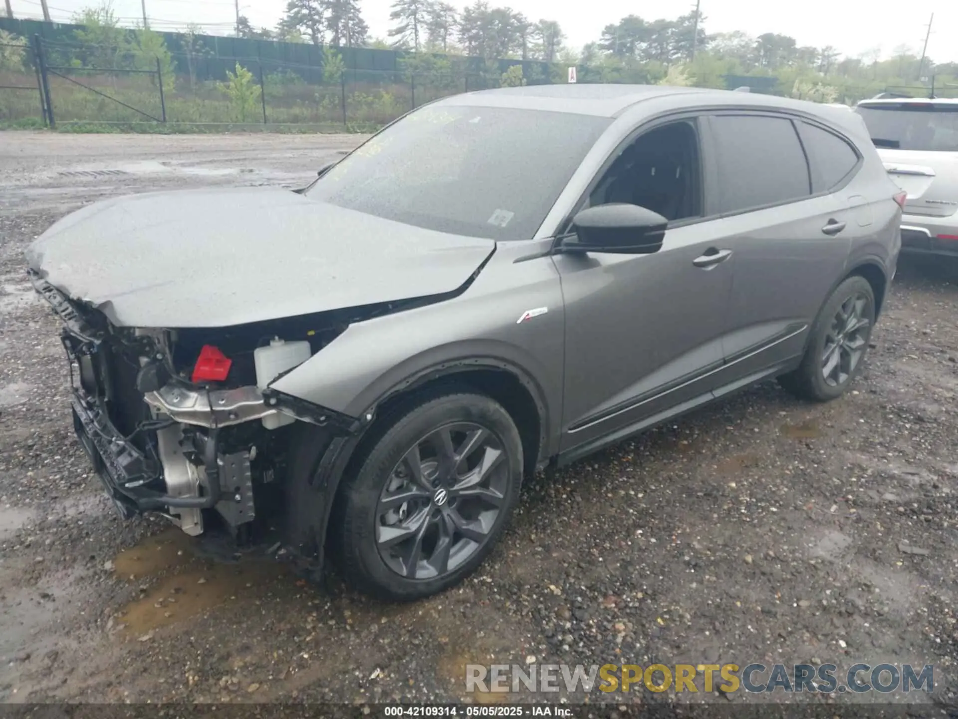 2 Photograph of a damaged car 5J8YE1H03NL027117 ACURA MDX 2022