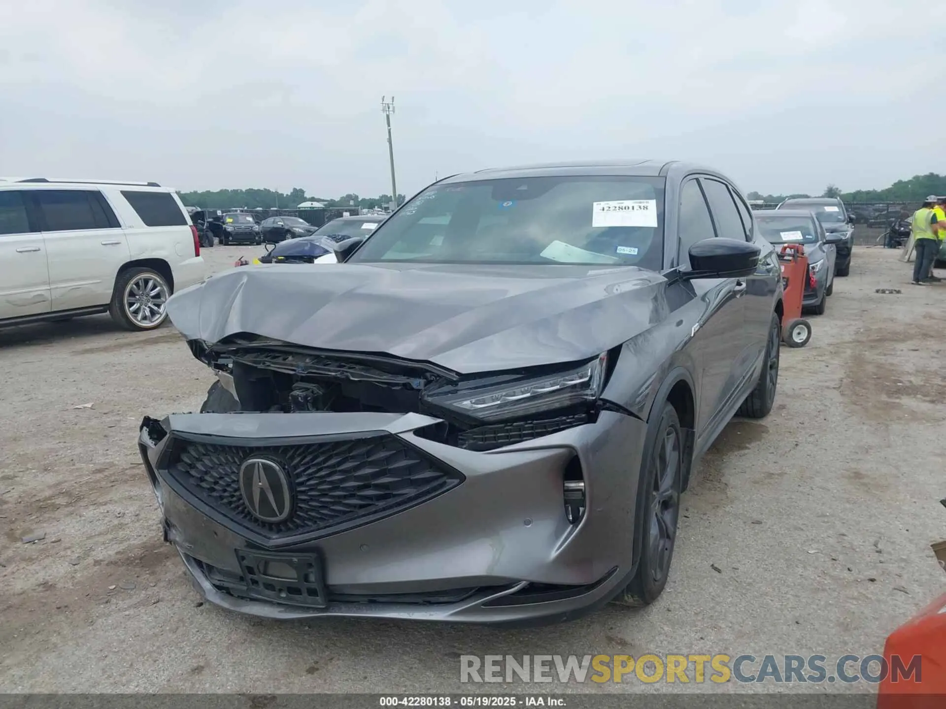 2 Фотография поврежденного автомобиля 5J8YE1H06NL050763 ACURA MDX 2022