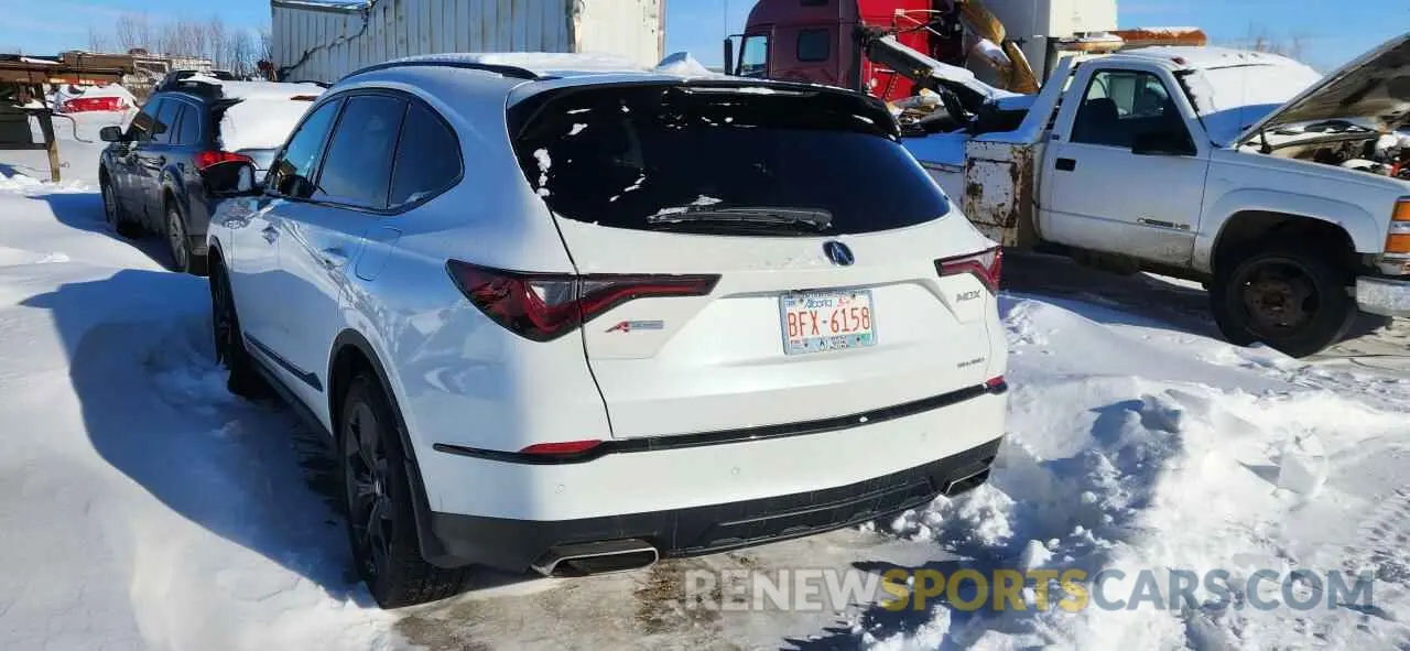 2 Photograph of a damaged car 5J8YE1H09NL803363 ACURA MDX 2022
