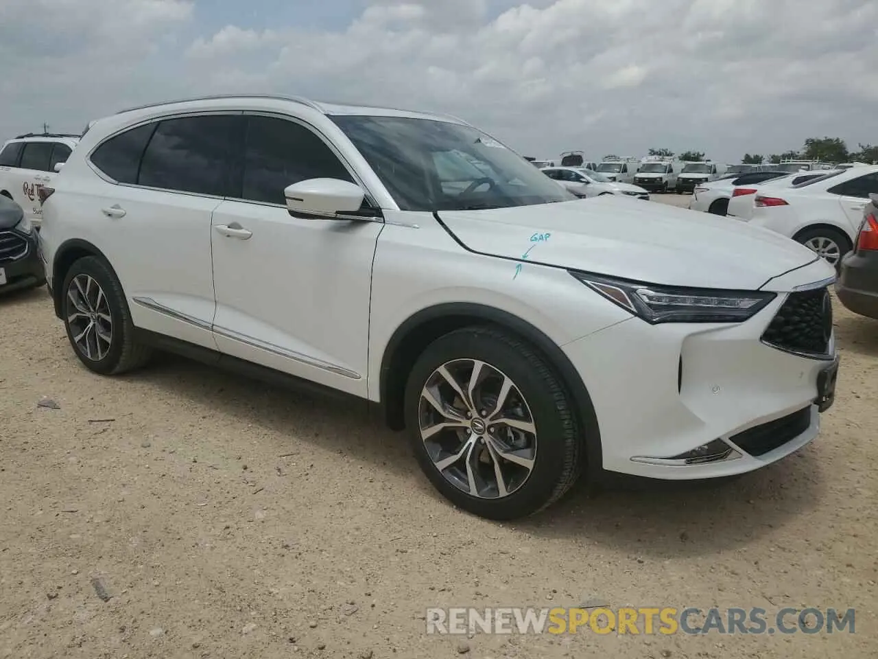 4 Photograph of a damaged car 5J8YE1H43NL051064 ACURA MDX 2022