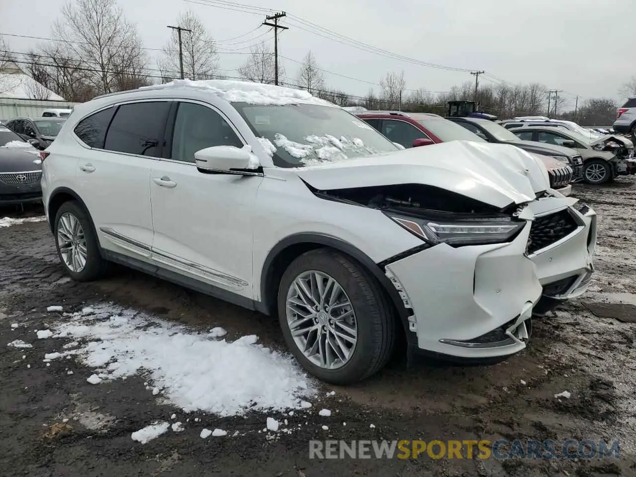 4 Фотография поврежденного автомобиля 5J8YE1H82NL040060 ACURA MDX 2022