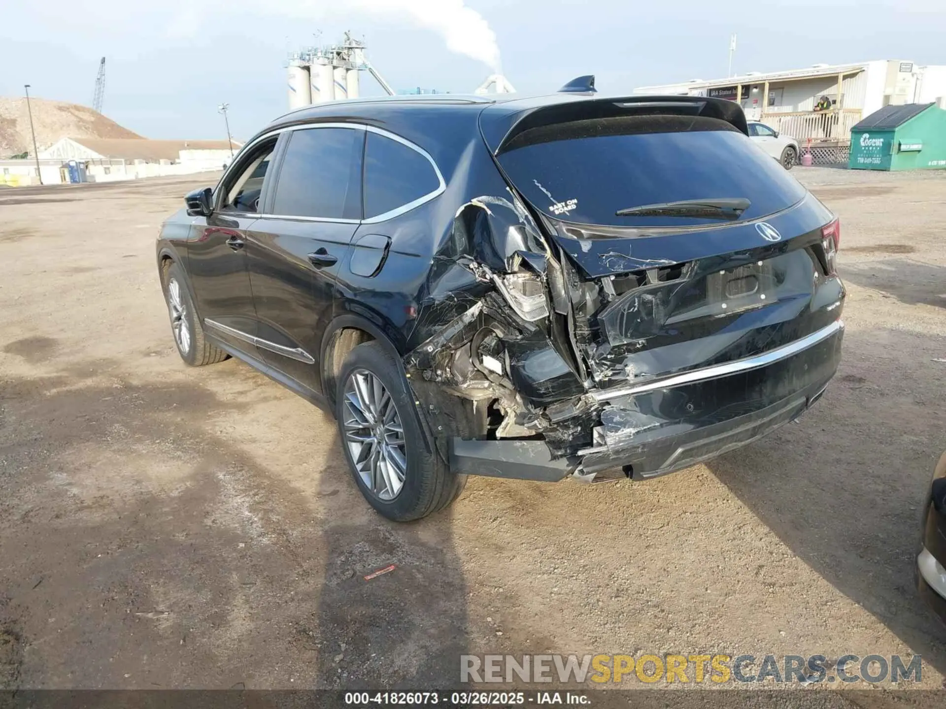 3 Photograph of a damaged car 5J8YE1H85NL028582 ACURA MDX 2022