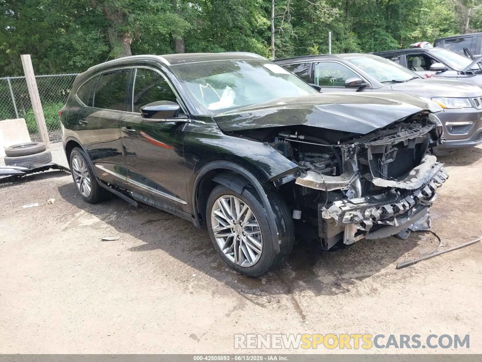 1 Photograph of a damaged car 5J8YE1H86NL035721 ACURA MDX 2022
