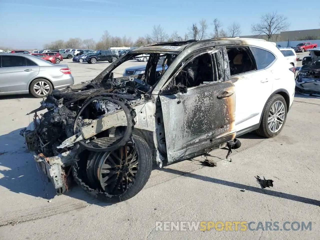 1 Photograph of a damaged car 5J8YE1H8XNL000129 ACURA MDX 2022
