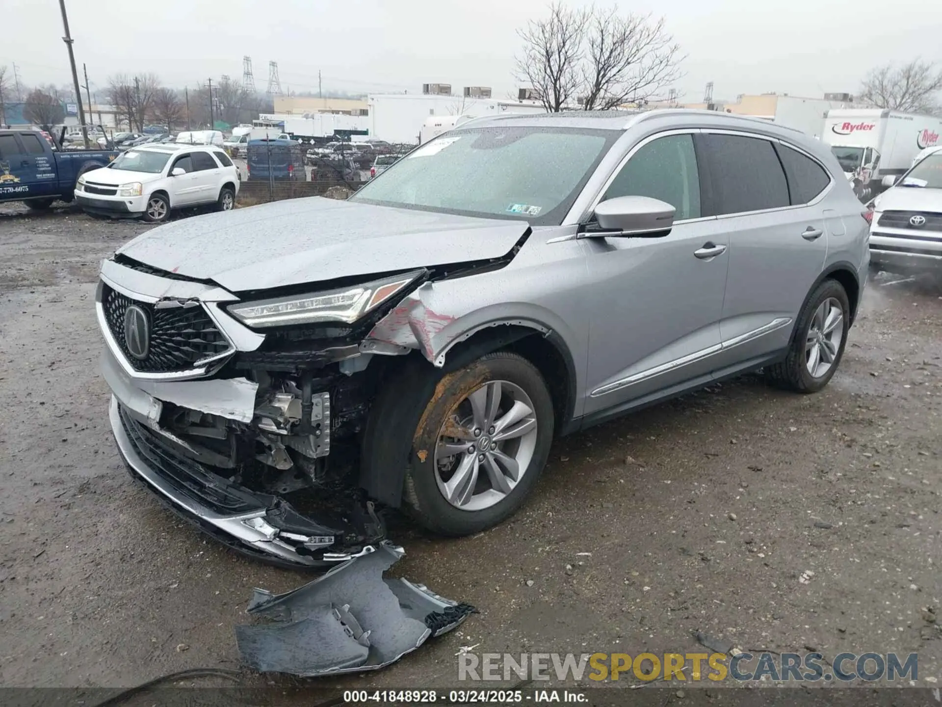 2 Photograph of a damaged car 5J8YE1H34PL003499 ACURA MDX 2023