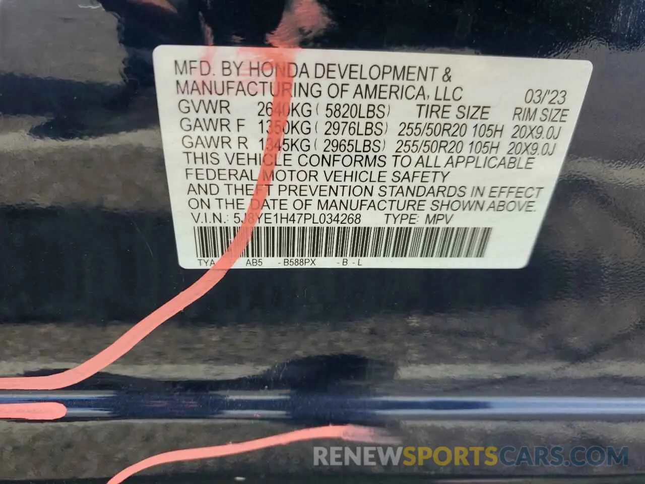 13 Фотография поврежденного автомобиля 5J8YE1H47PL034268 ACURA MDX 2023
