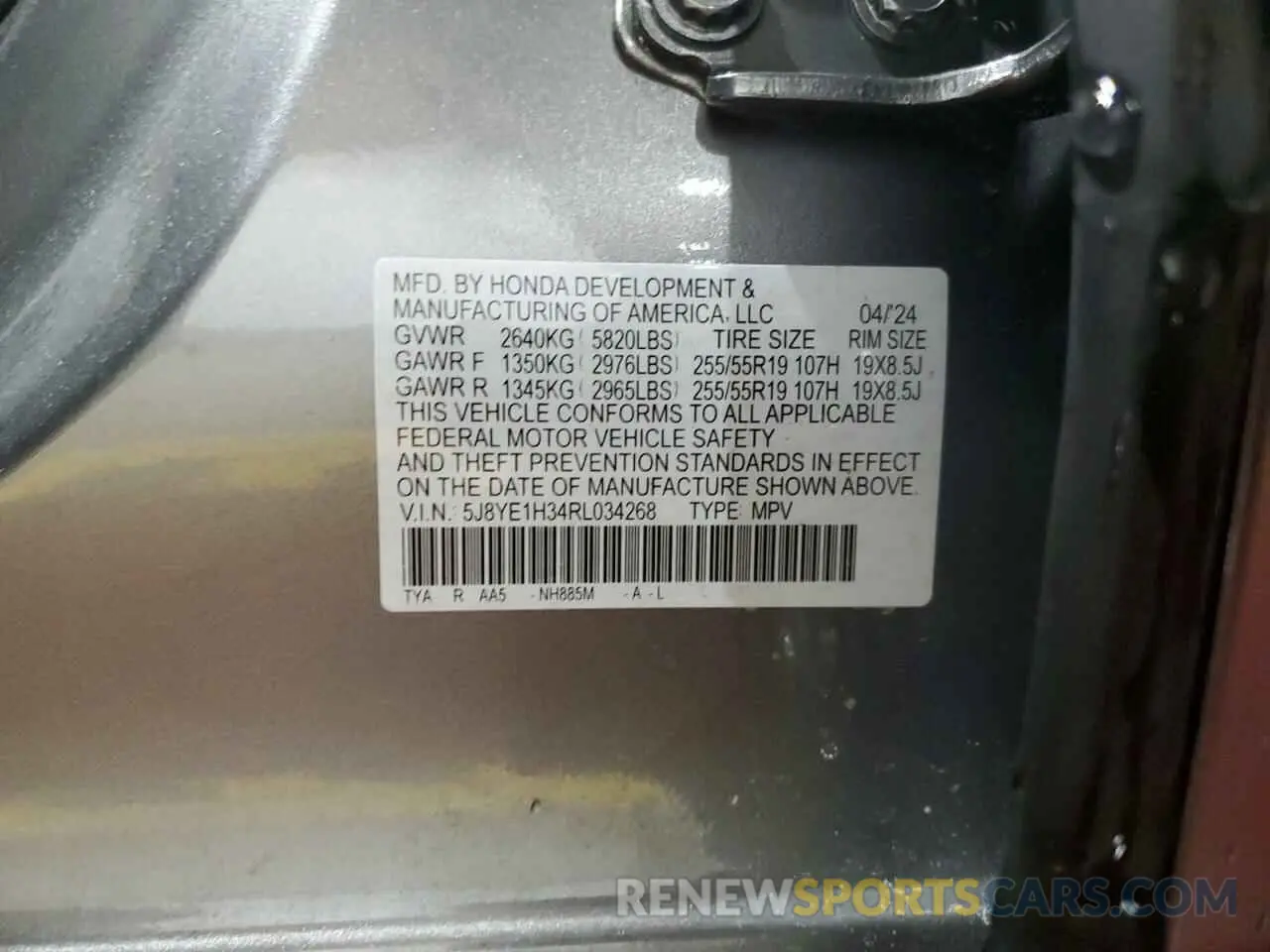 14 Фотография поврежденного автомобиля 5J8YE1H34RL034268 ACURA MDX 2024