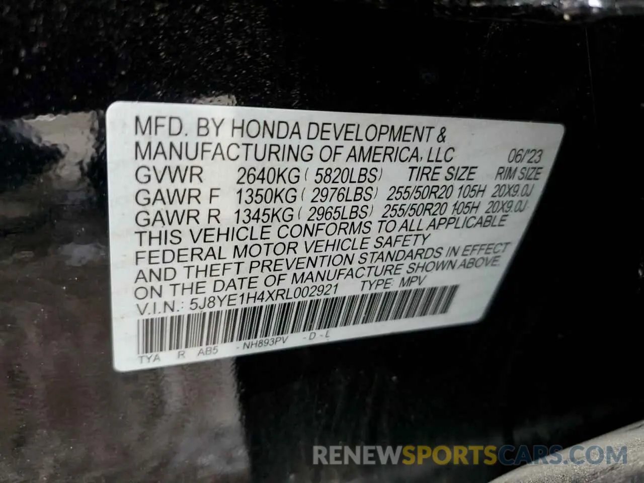 13 Фотография поврежденного автомобиля 5J8YE1H4XRL002921 ACURA MDX 2024