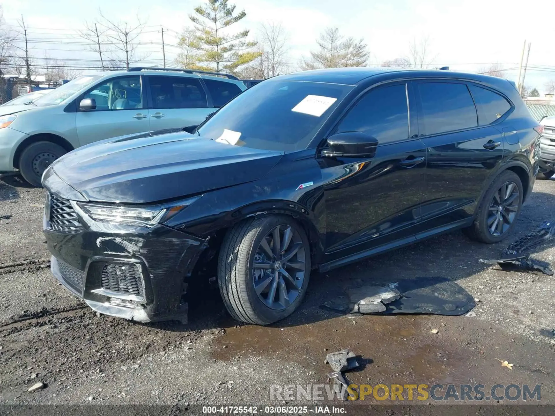 2 Photograph of a damaged car 5J8YE1H07SL000336 ACURA MDX 2025