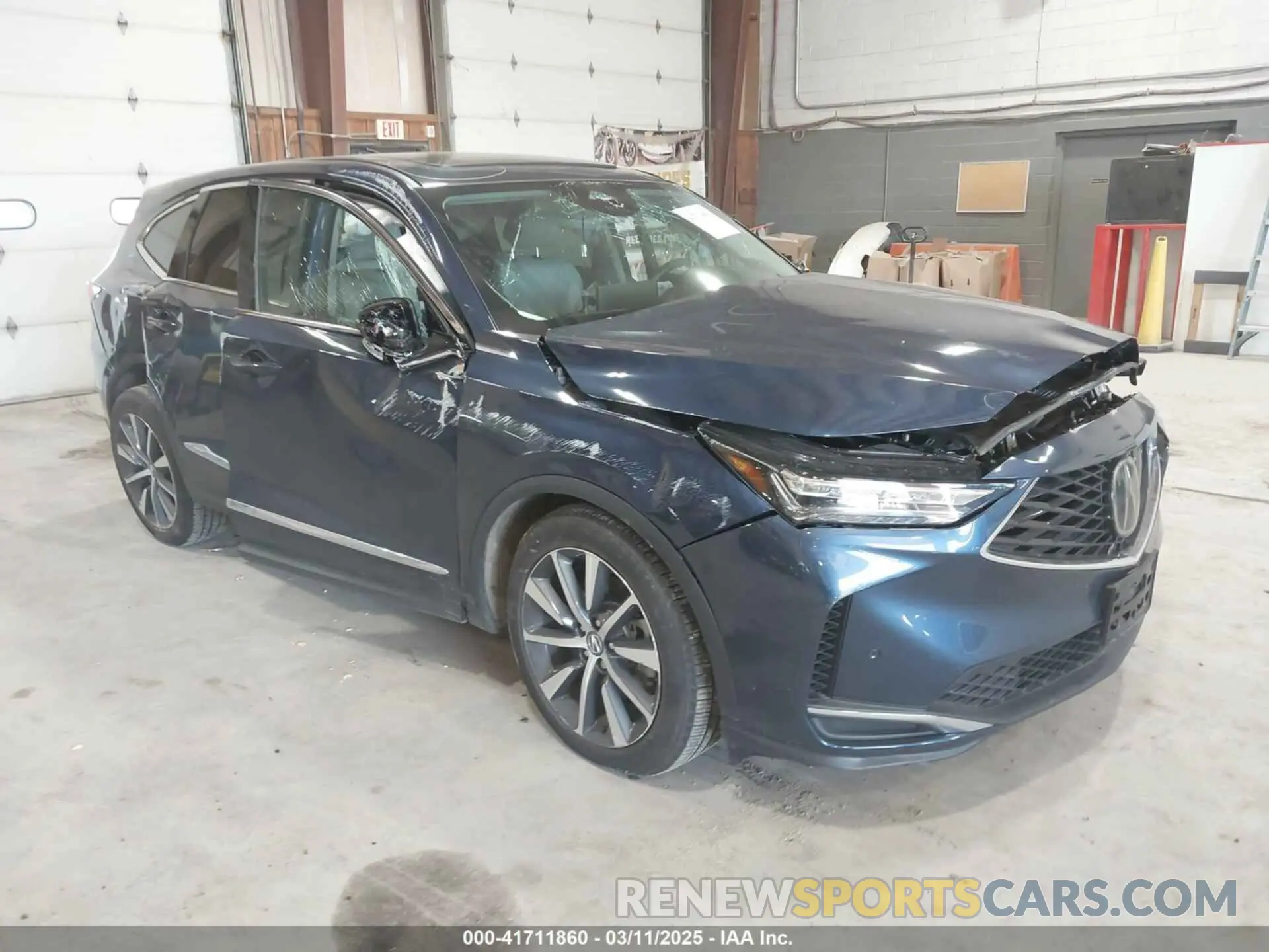 1 Photograph of a damaged car 5J8YE1H48SL009162 ACURA MDX 2025