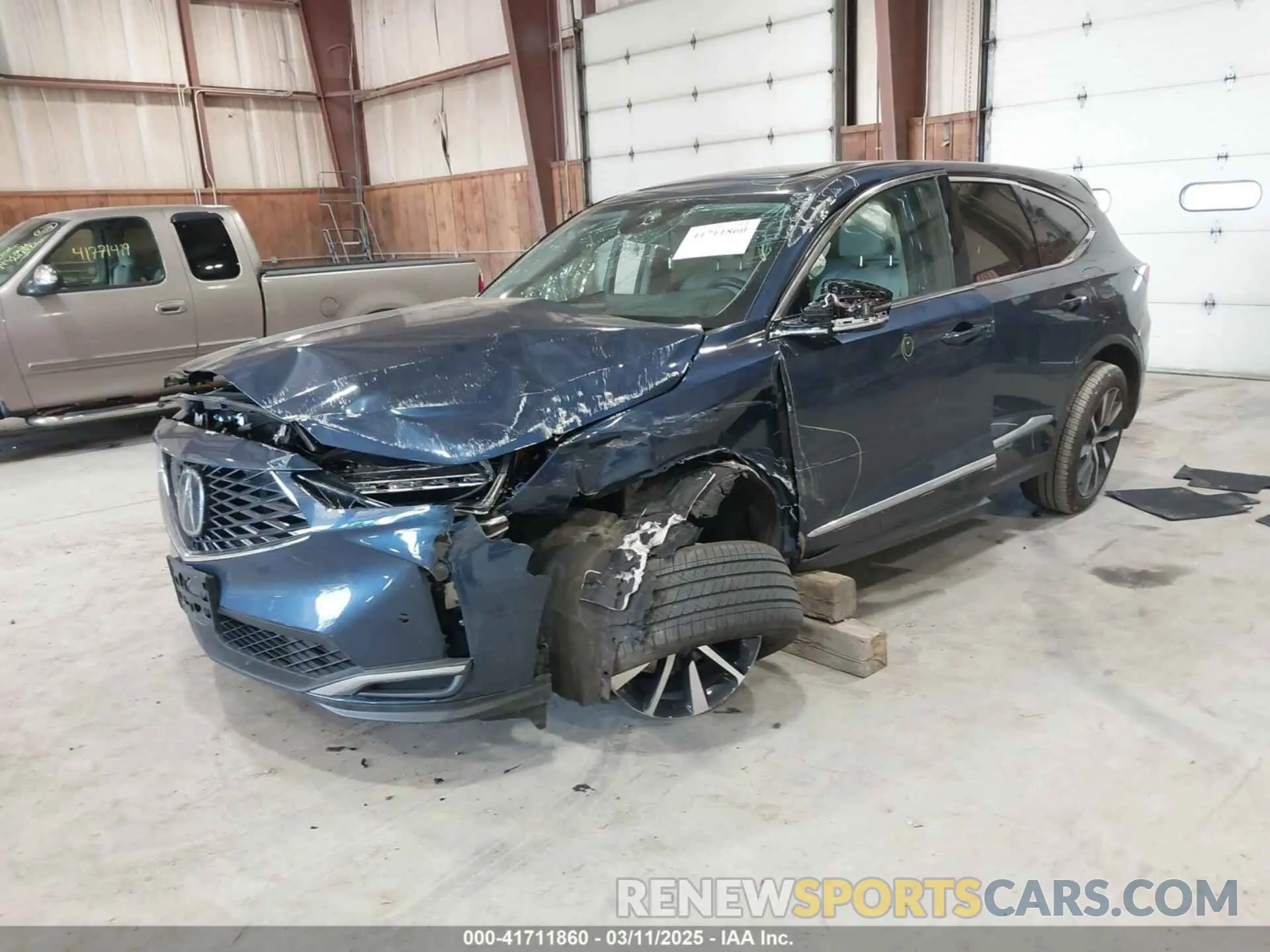 2 Photograph of a damaged car 5J8YE1H48SL009162 ACURA MDX 2025
