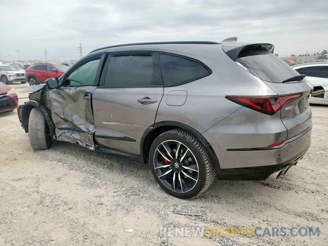 2 Photograph of a damaged car 5J8YD8H80PL003006 ACURA MDX TYPE S 2023
