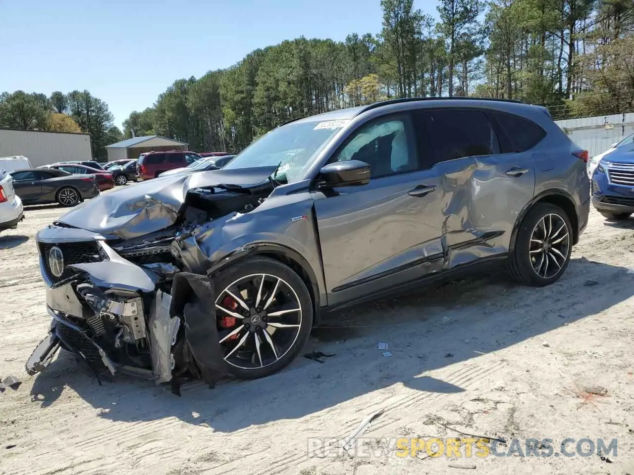 1 Photograph of a damaged car 5J8YD8H82RL001387 ACURA MDX TYPE S 2024