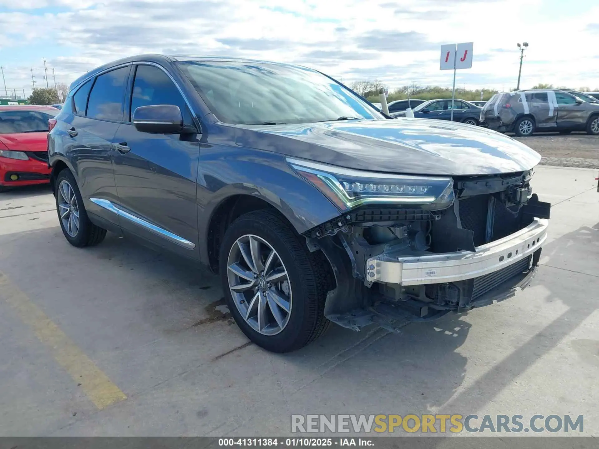 1 Photograph of a damaged car 5J8TC1H5XLL003924 ACURA RDX 2020