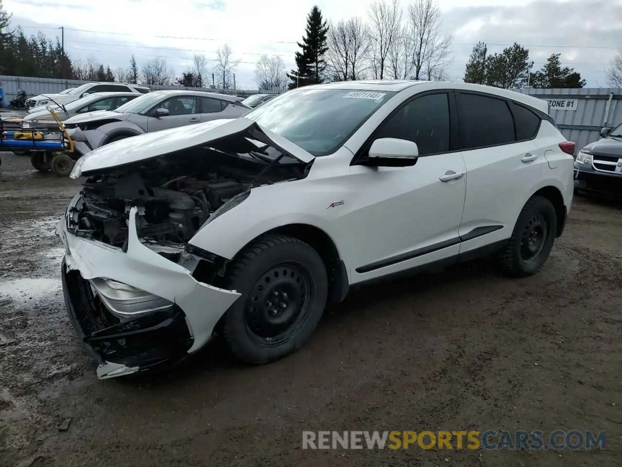 1 Photograph of a damaged car 5J8TC2H60LL805672 ACURA RDX 2020