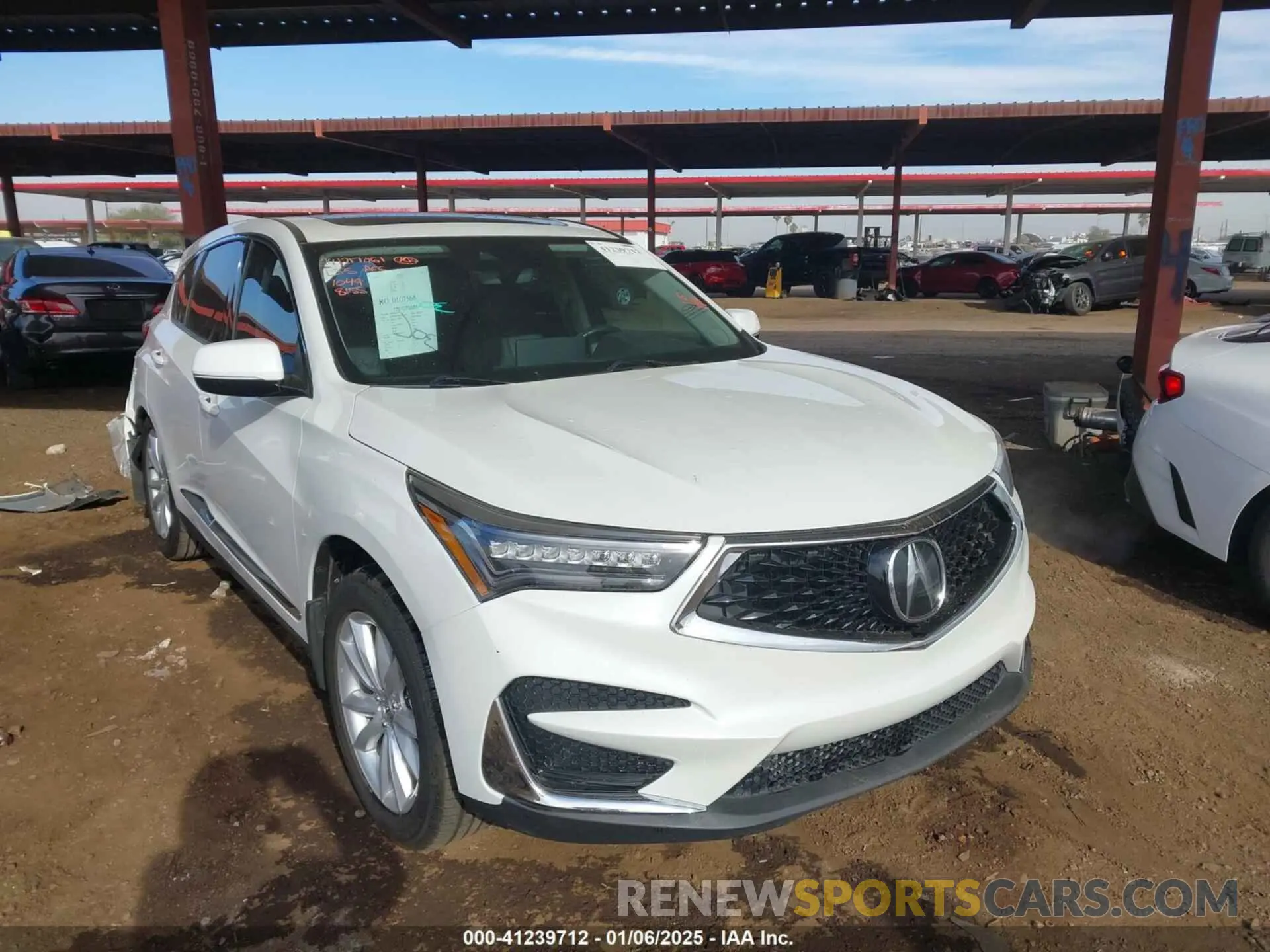 1 Photograph of a damaged car 5J8TC1H39ML018155 ACURA RDX 2021