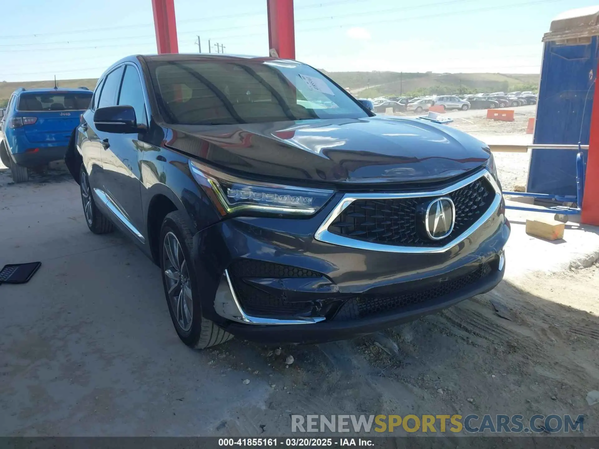 1 Photograph of a damaged car 5J8TC1H54ML016041 ACURA RDX 2021