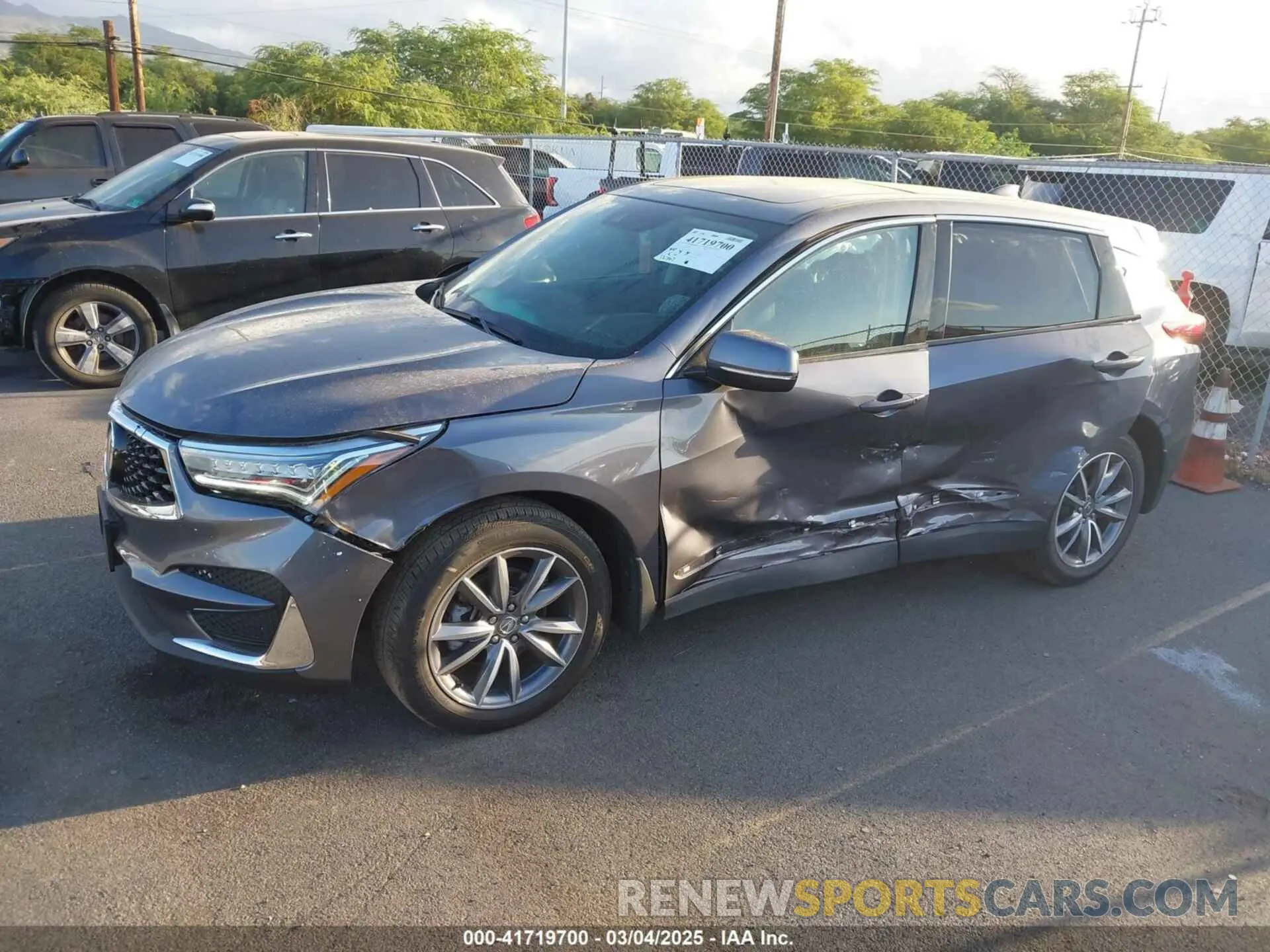2 Photograph of a damaged car 5J8TC1H55ML018431 ACURA RDX 2021