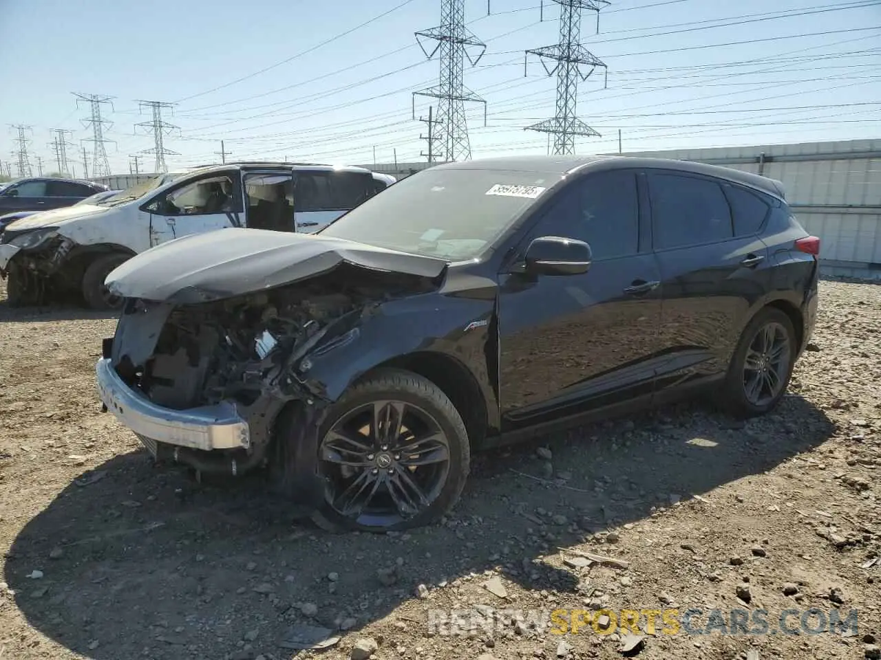 1 Photograph of a damaged car 5J8TC2H6XML031416 ACURA RDX 2021