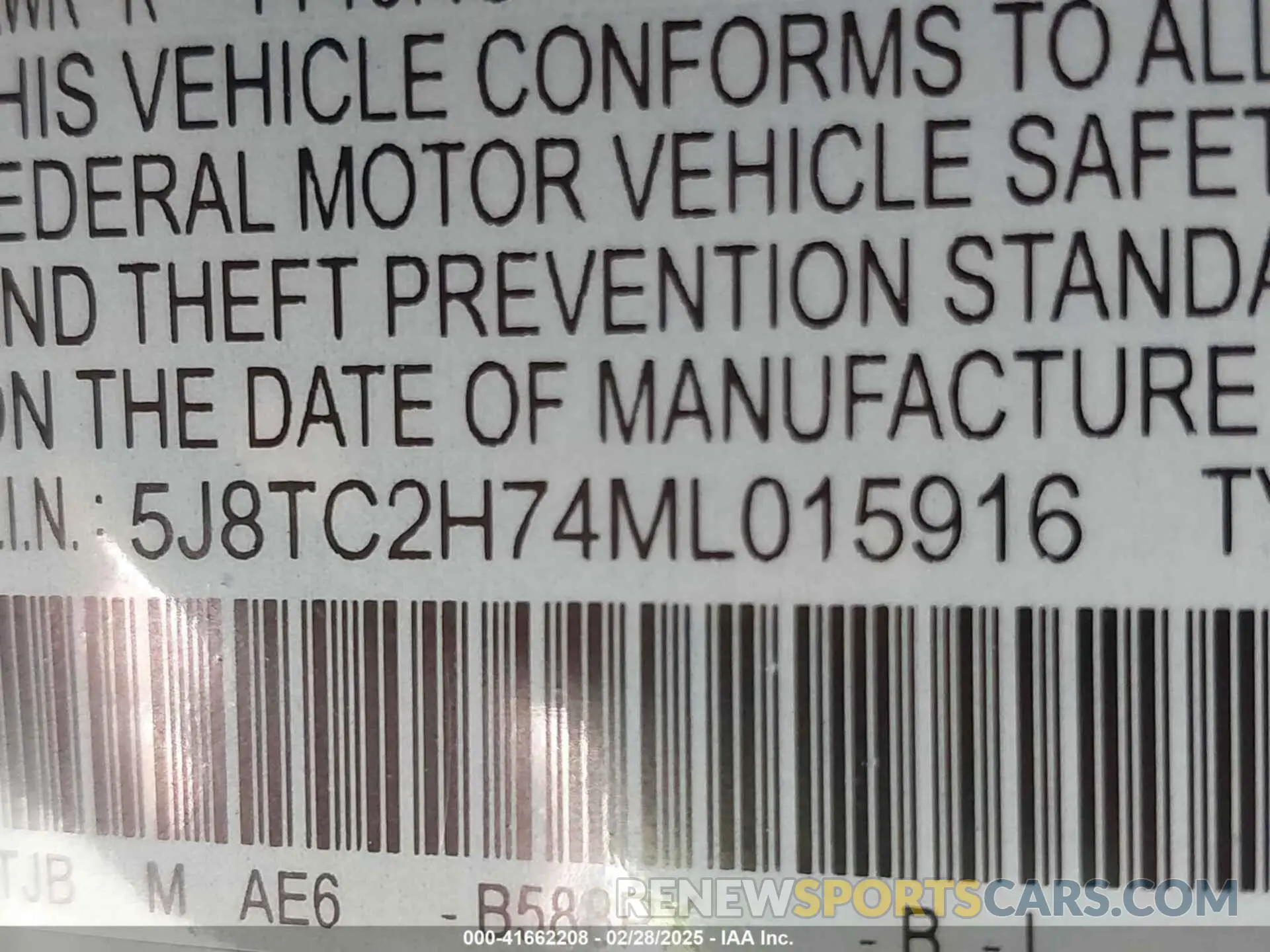 9 Фотография поврежденного автомобиля 5J8TC2H74ML015916 ACURA RDX 2021