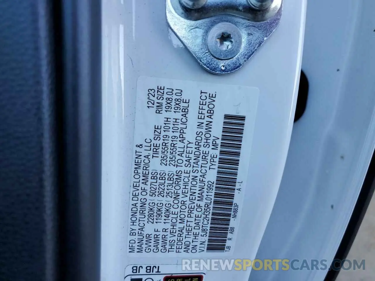 13 Фотография поврежденного автомобиля 5J8TC2H35RL011992 ACURA RDX 2024